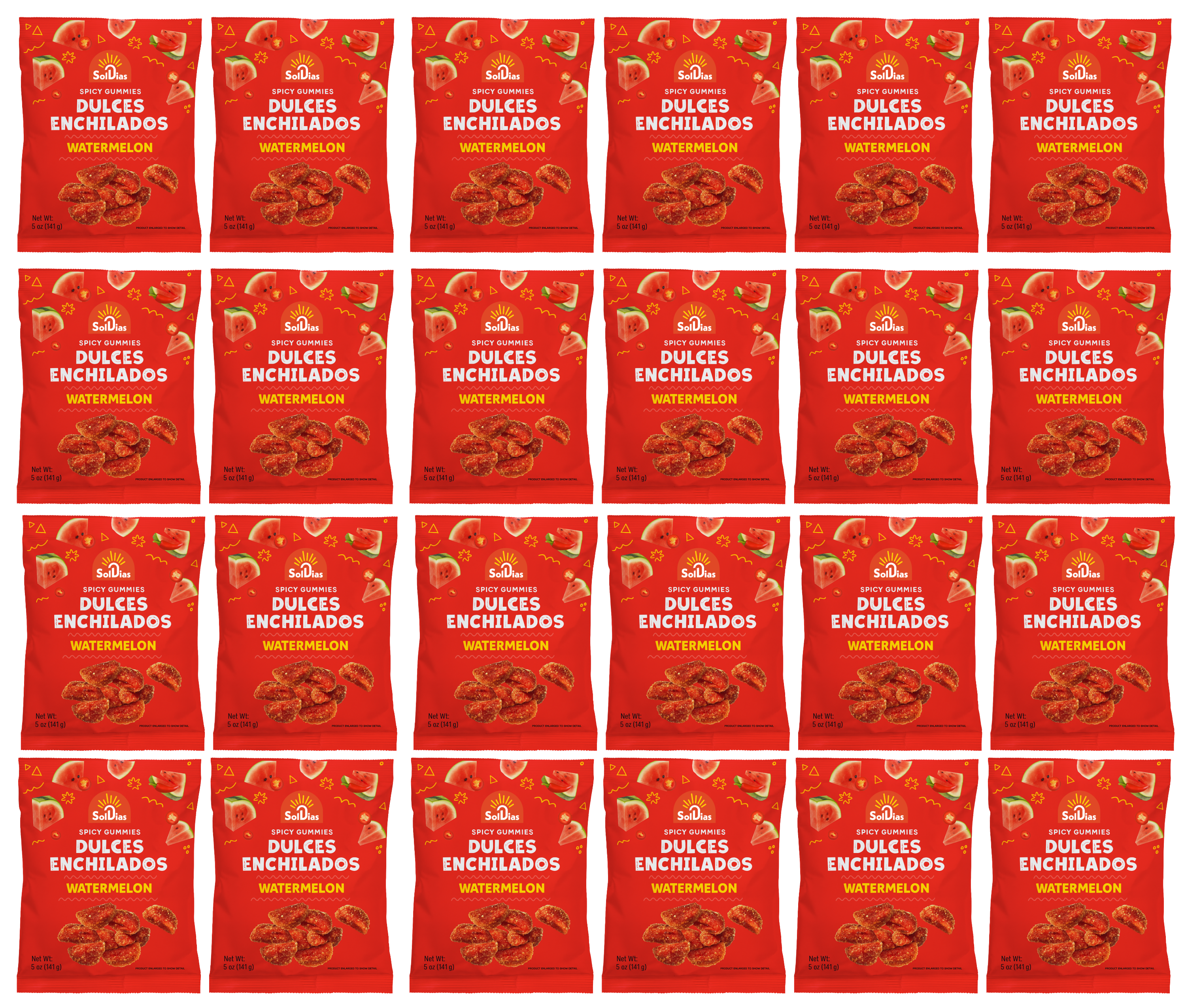 Dulces Enchilados - Gomitas picantes de sandía 5oz