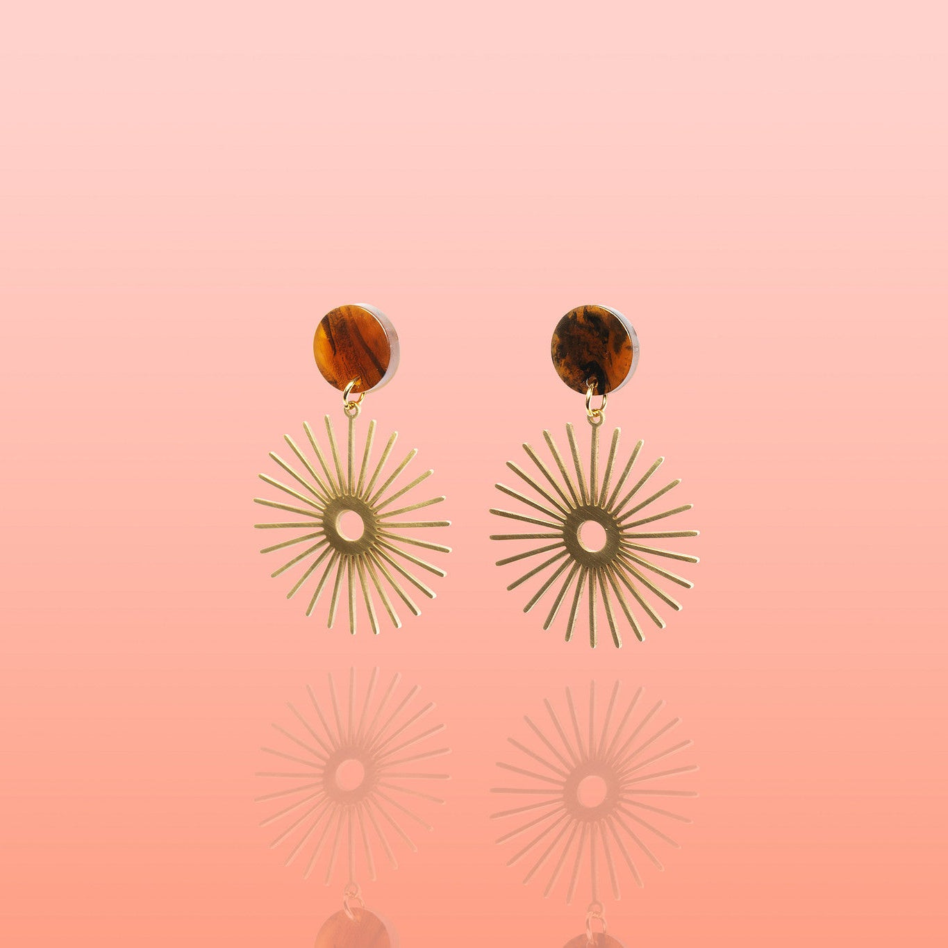 Pendientes Solana Neutral Sunburst Resistentes al Agua
