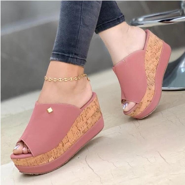 White Modern Women Shoes Summer Peep Toe Sandals Fashion Platform Slippers Outdoor Casual Flip Flops Women Shoes Summer Open Toe Sandals Fashion Platform Slippers Outdoor Casual Sandals