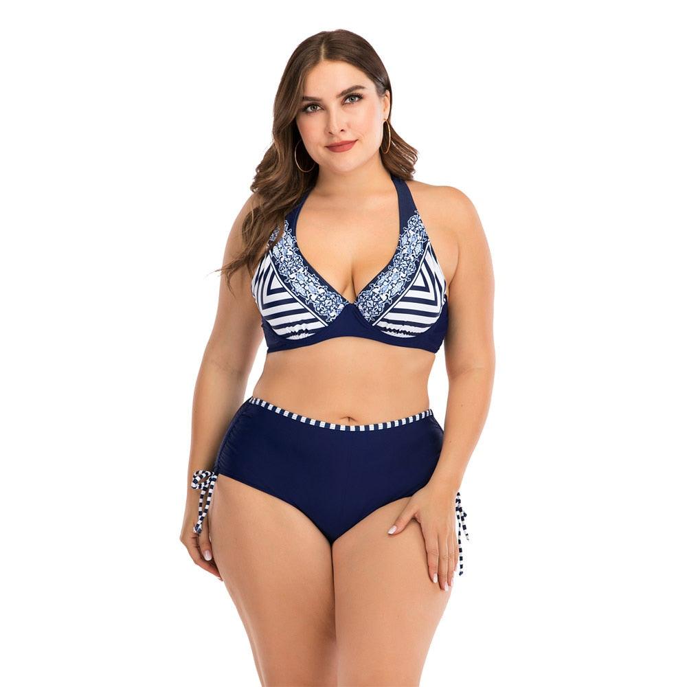 Women Push Up Bikini Sets Swimwear Women Swimsuit Plus Larges Size Bathing Swimming Suits Beachwear Women's Swimsuits Halter Push Up Bikini Two Piece Bathing Suits Women Plus Size Bikini