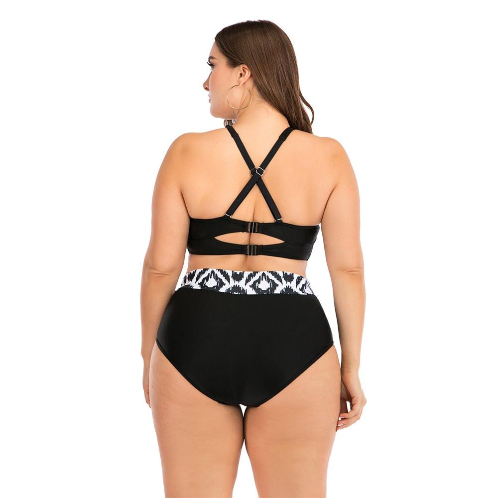 Women Push Up Bikini Sets Swimwear Women Swimsuit Plus Larges Size Bathing Swimming Suits Beachwear Women's Swimsuits Halter Push Up Bikini Two Piece Bathing Suits Women Plus Size Bikini