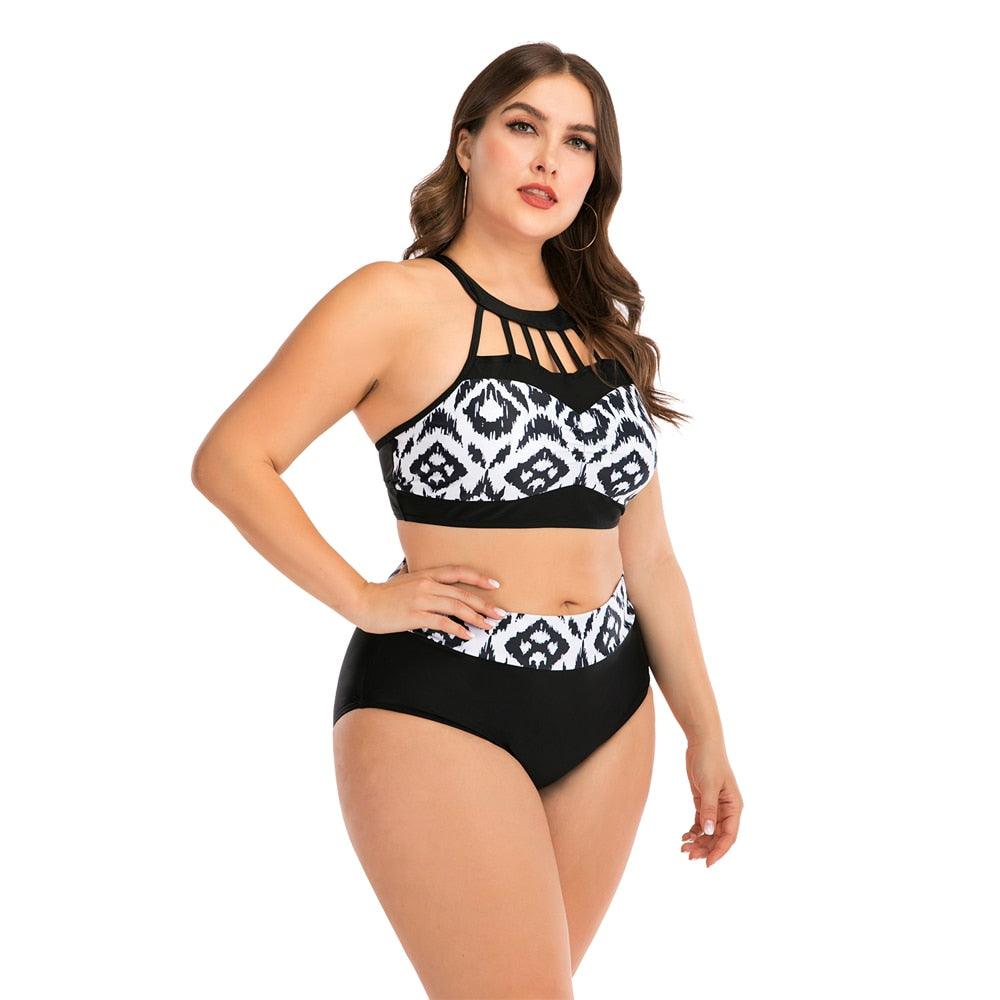 Women Push Up Bikini Sets Swimwear Women Swimsuit Plus Larges Size Bathing Swimming Suits Beachwear Women's Swimsuits Halter Push Up Bikini Two Piece Bathing Suits Women Plus Size Bikini