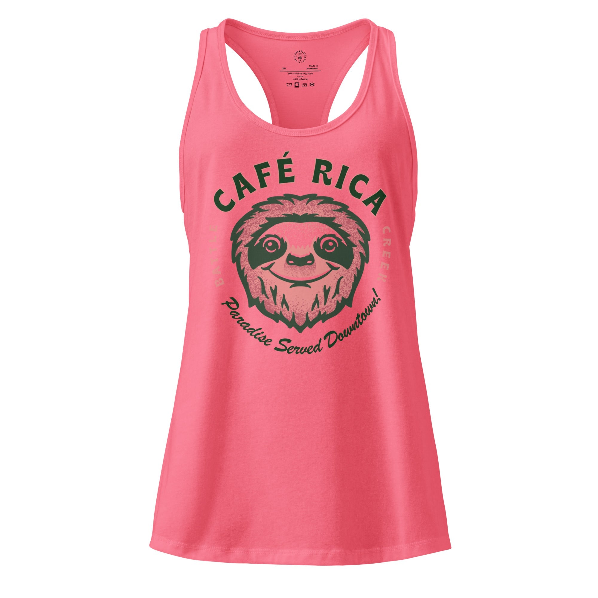 Sleepy Sloth Women’s fitted racerback tank top