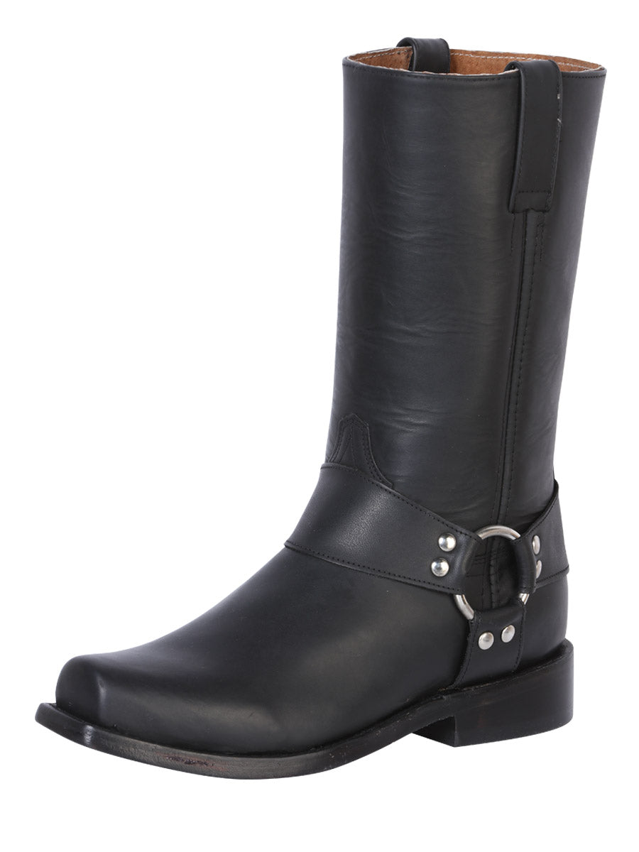 El General Biker Boot – Waxy Black – Style 134