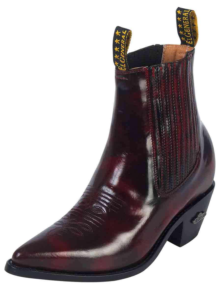 El General Cowboy Ankle Boot – Chameleon Wine – Style 179