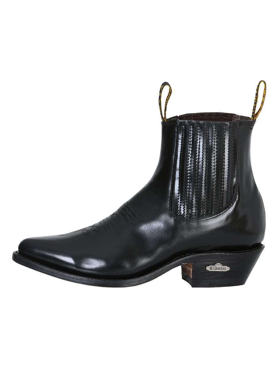 El General Ankle Cowboy Boot – Black Chameleon – Style 181