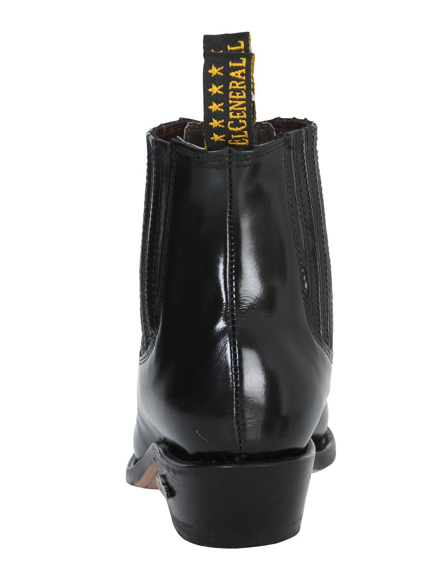 El General Ankle Cowboy Boot – Black Chameleon – Style 181