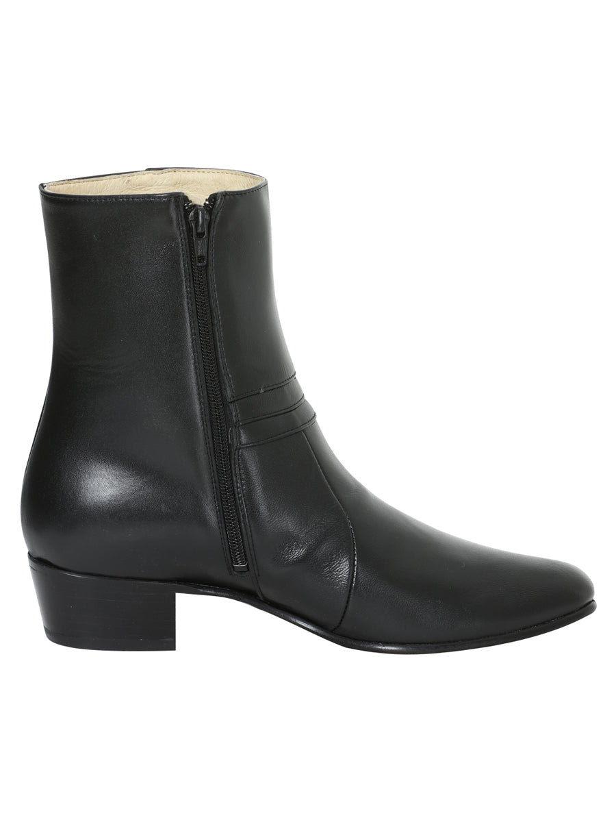 El Besserro Men's Dress Boot- Black Leather 199