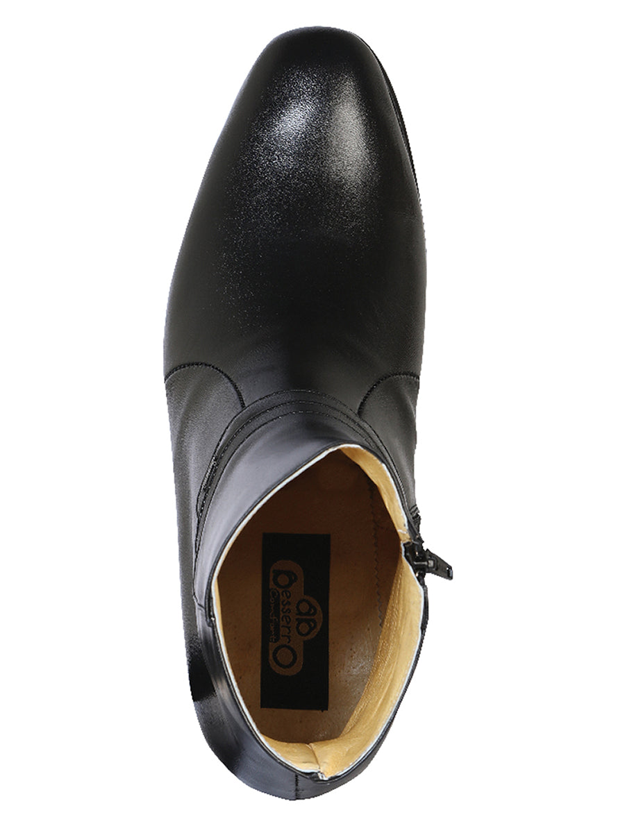 El Besserro Men's Dress Boot- Black Leather 199