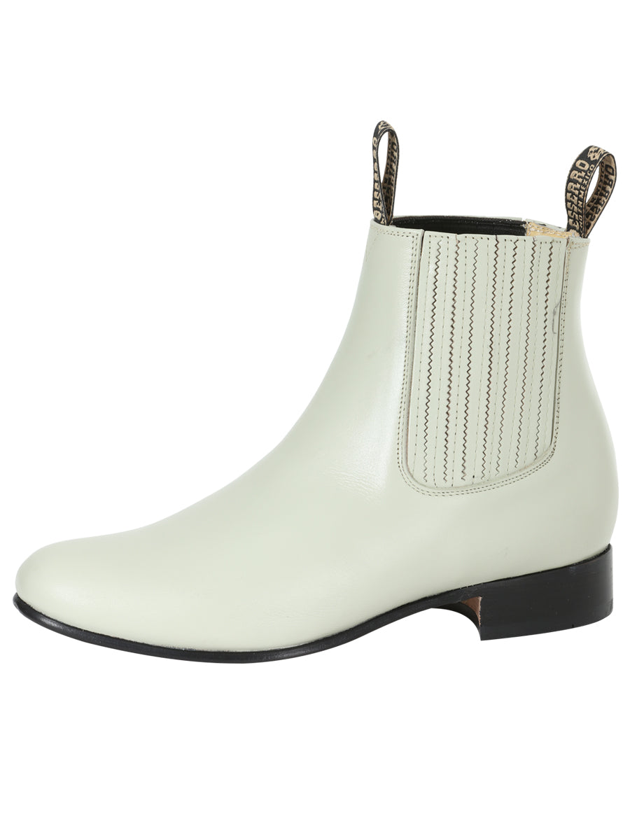 El Besserro Charro Boot – Bone Leather – Style 201