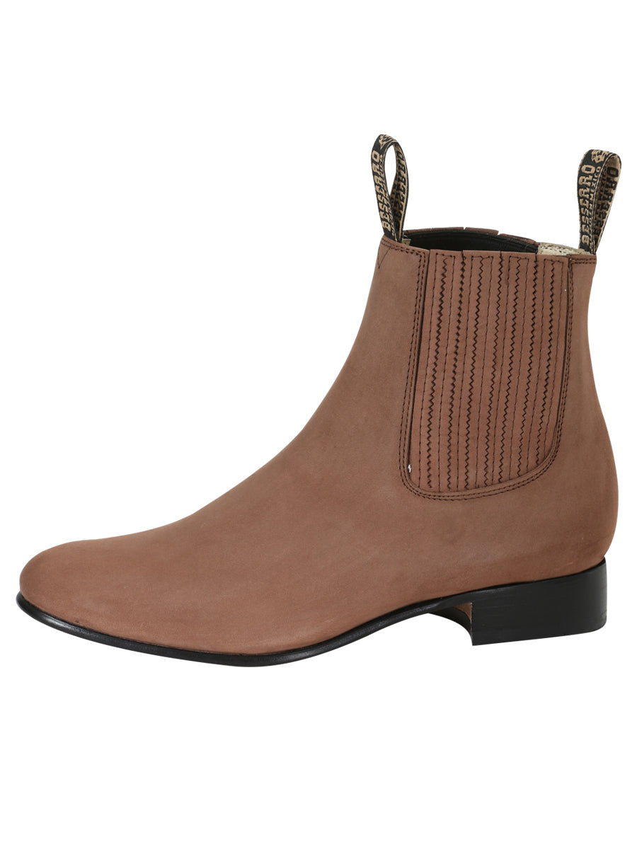El Besserro Charro Boot – Nubuck Camel – Style 204