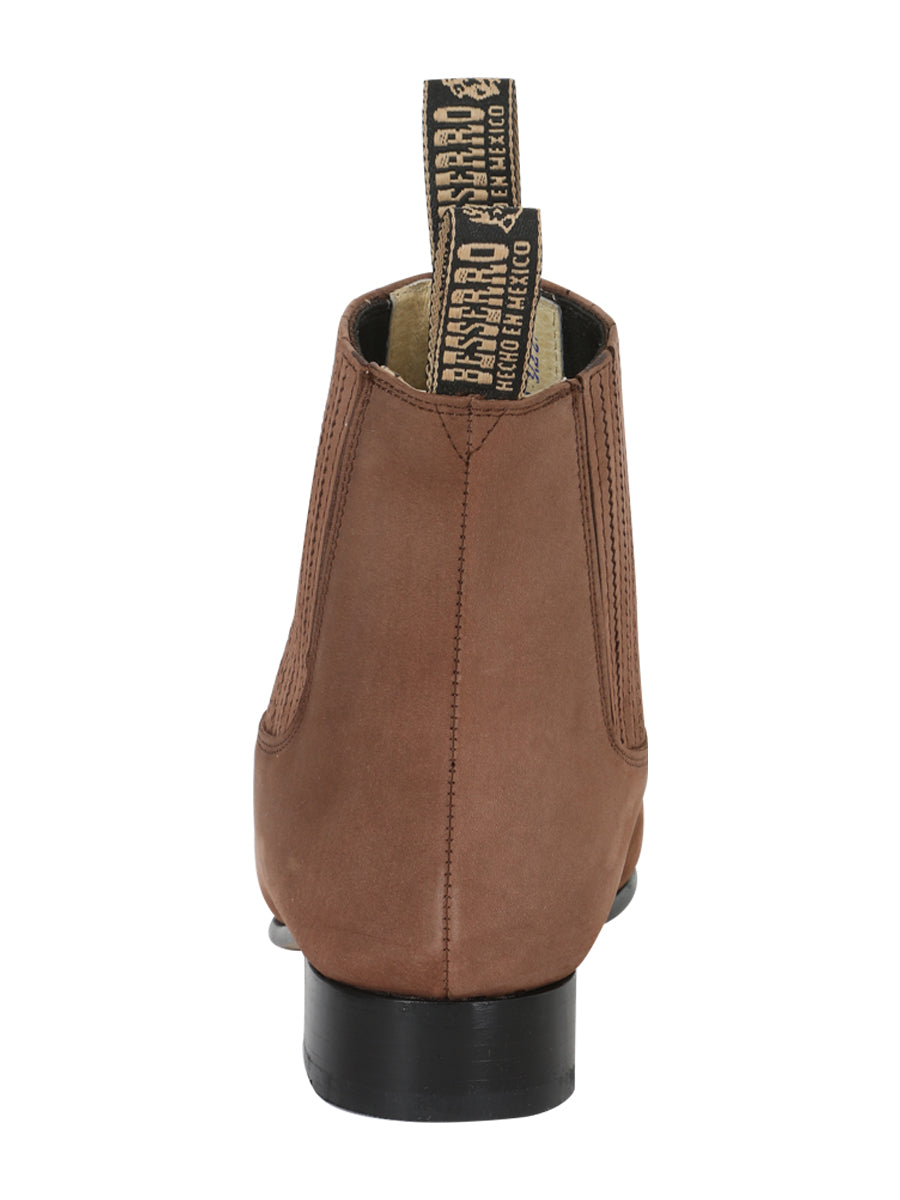 El Besserro Charro Boot – Nubuck Camel – Style 204
