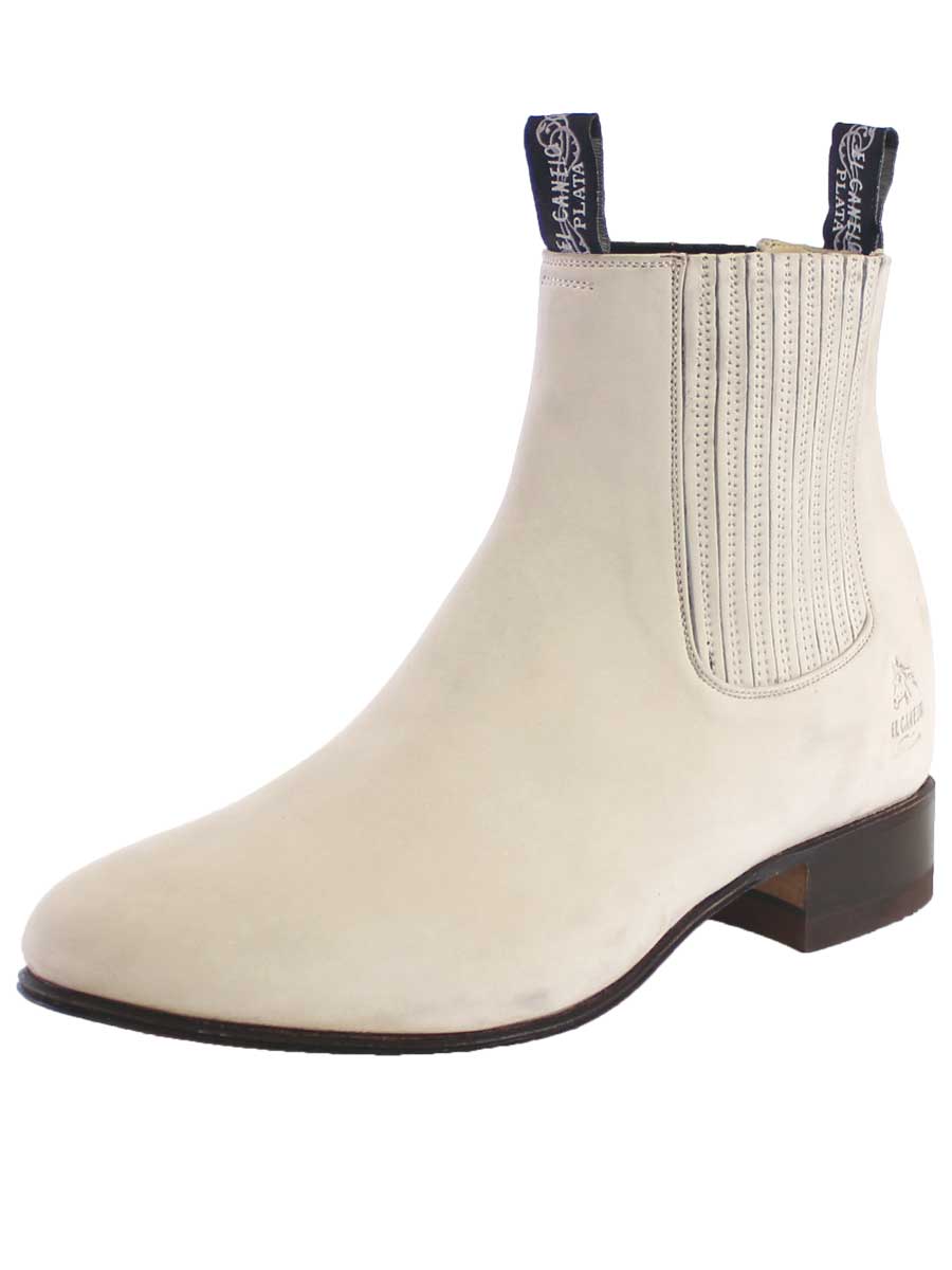 El Canelo Charro Ankle Boot – Suede Bone – Style 229