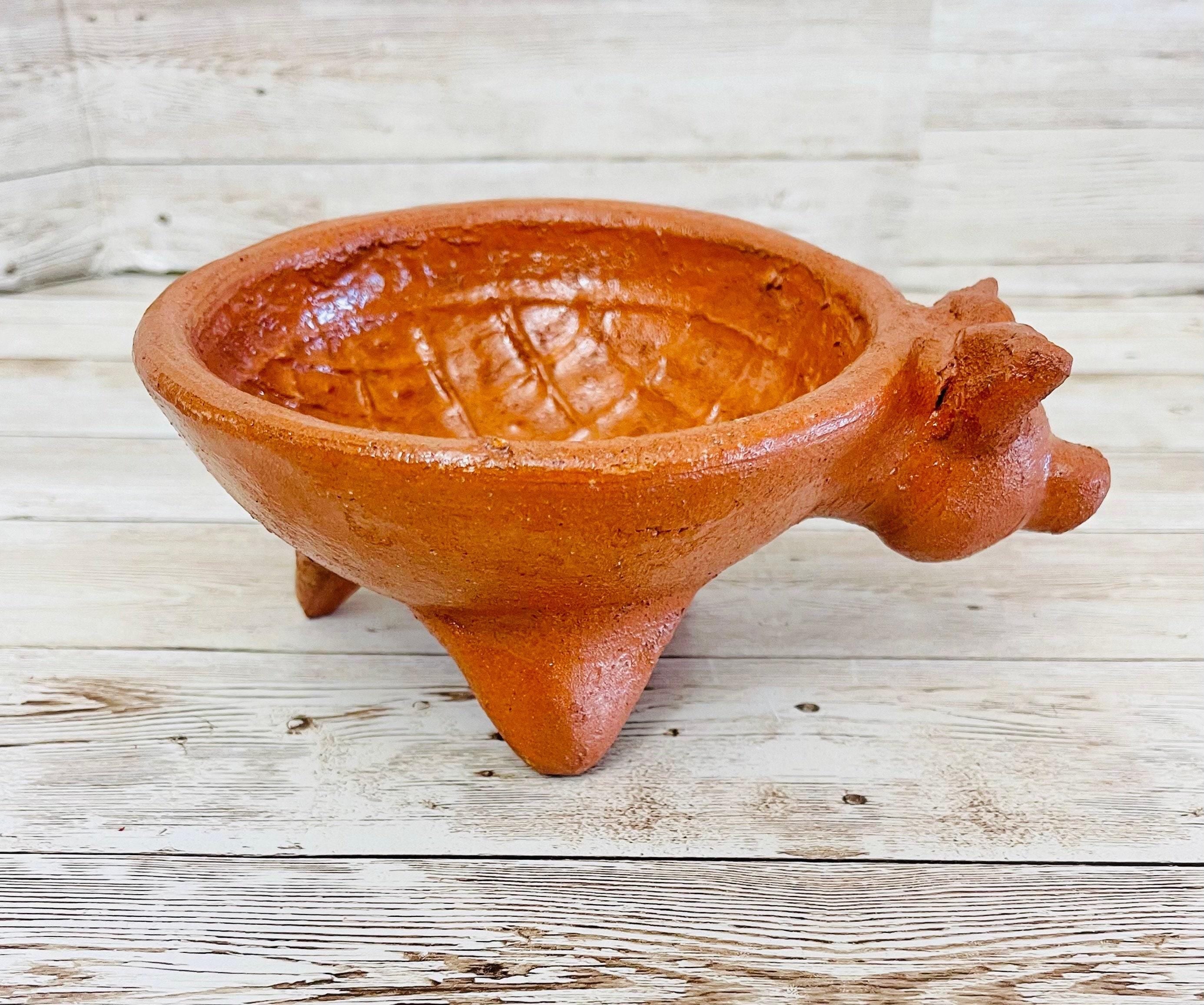 Authentic Mexican Molcajete Terra Cota Molcajete Mexicano de Barro