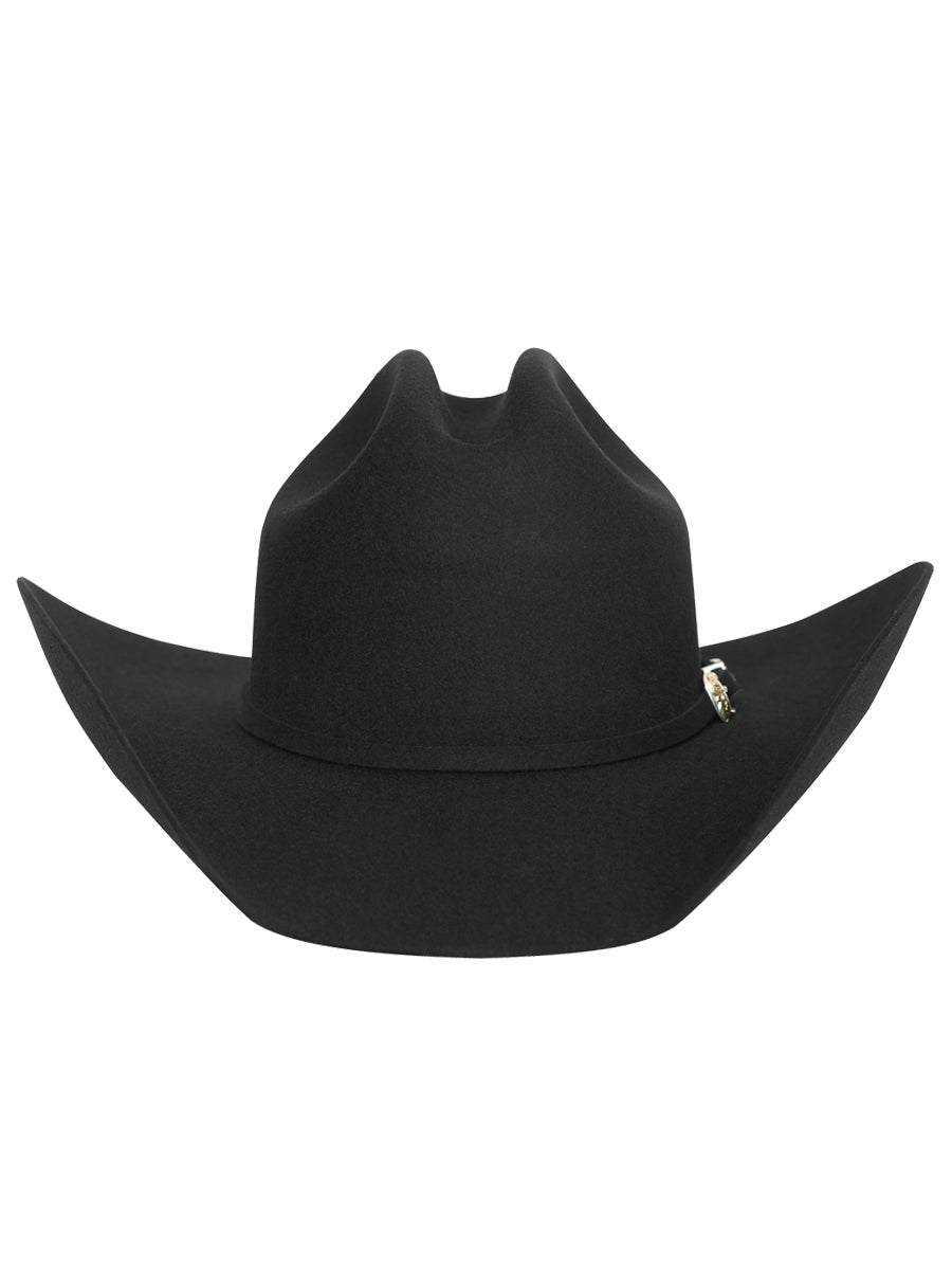 El General 50X Wool Cowboy Hat – Black – Style "Marlboro" 23084