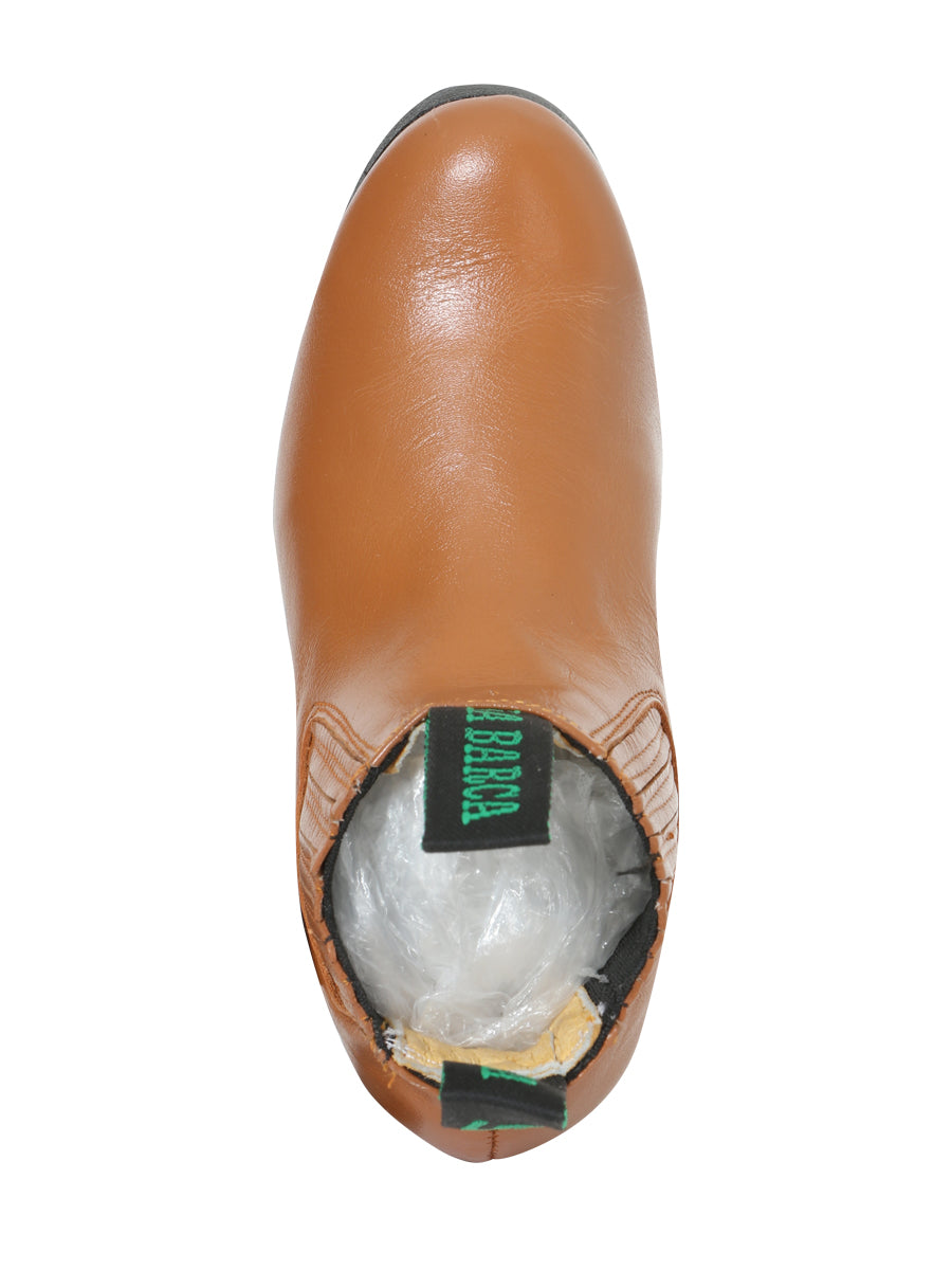 La Barca Kids Charro Leather Ankle Boot – Honey – Style 33333