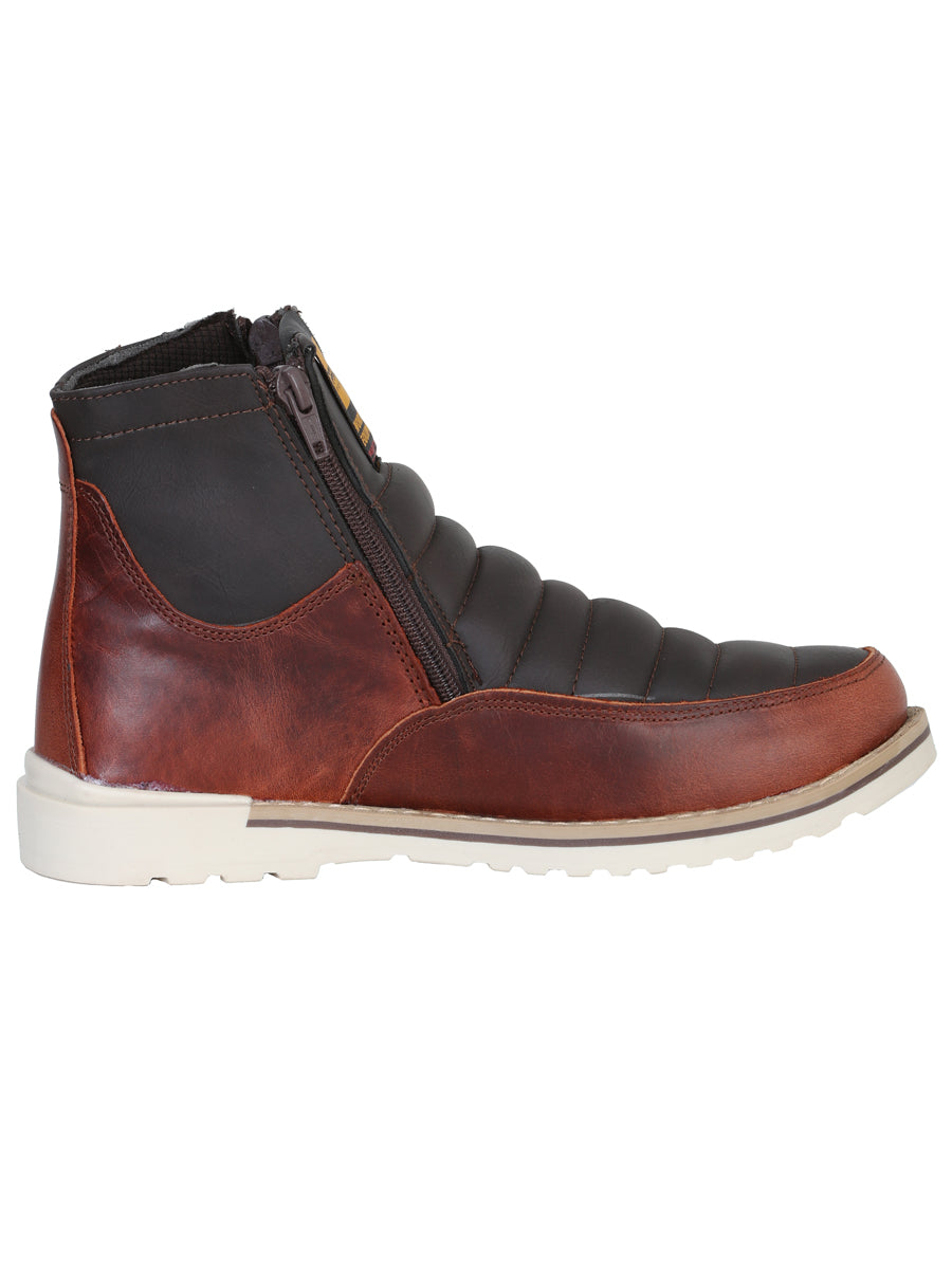 ProCliff Women’s Leather Zipper Work Boot – Wine – Style 35205