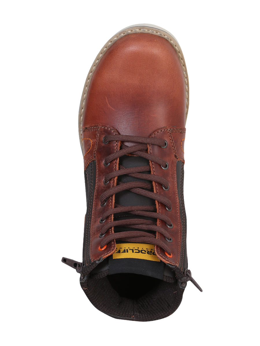 ProCliff Protection Women’s Leather Lace-Up Work Boot – Wine – Style 35209