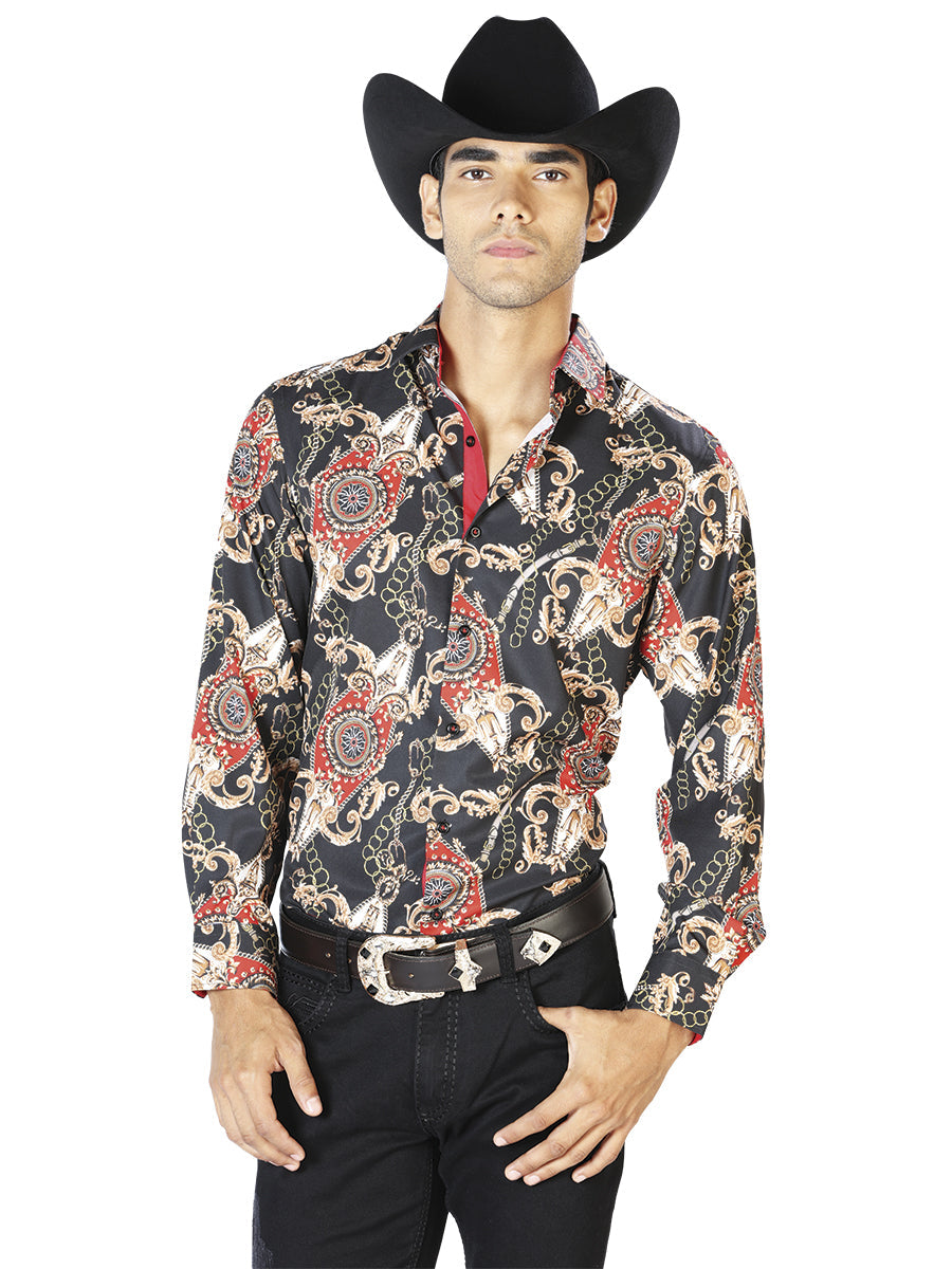 Black Gold Casual Long Sleeve Shirt 43543