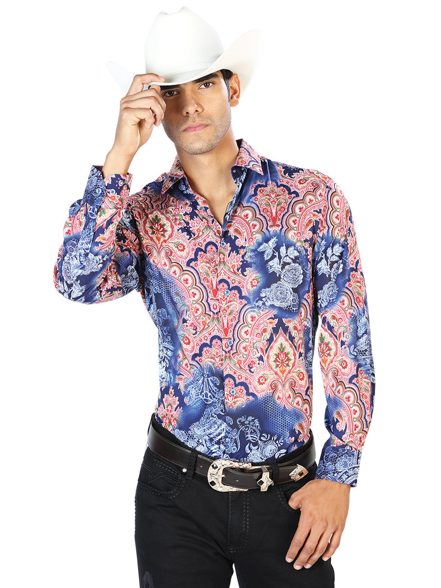 Navy Casual Long Sleeve Shirt 43580
