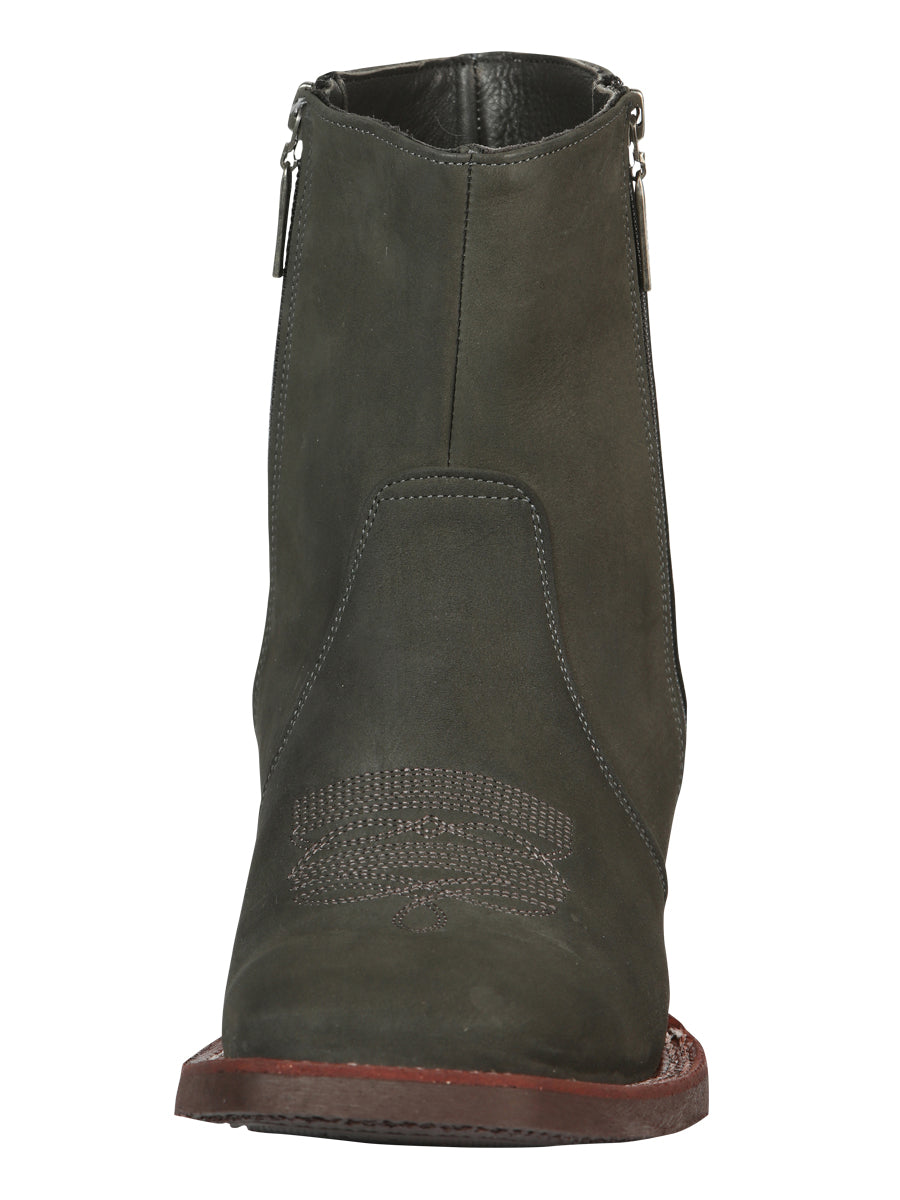El Canelo Men’s Ankle Boots - Nobuck Gray 45213