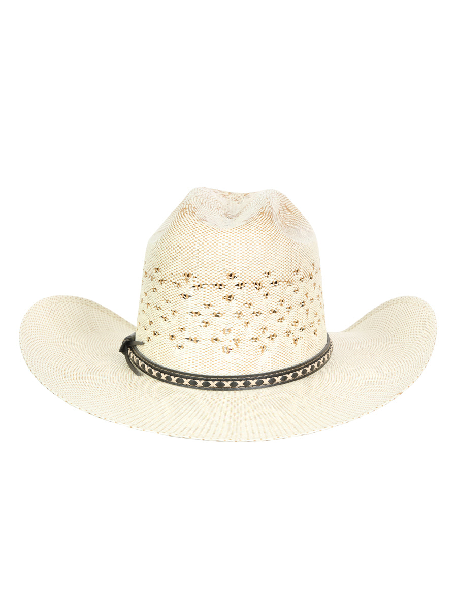 Men's El General 20X Palm Straw Western Hat - Bangora Ringers 45882