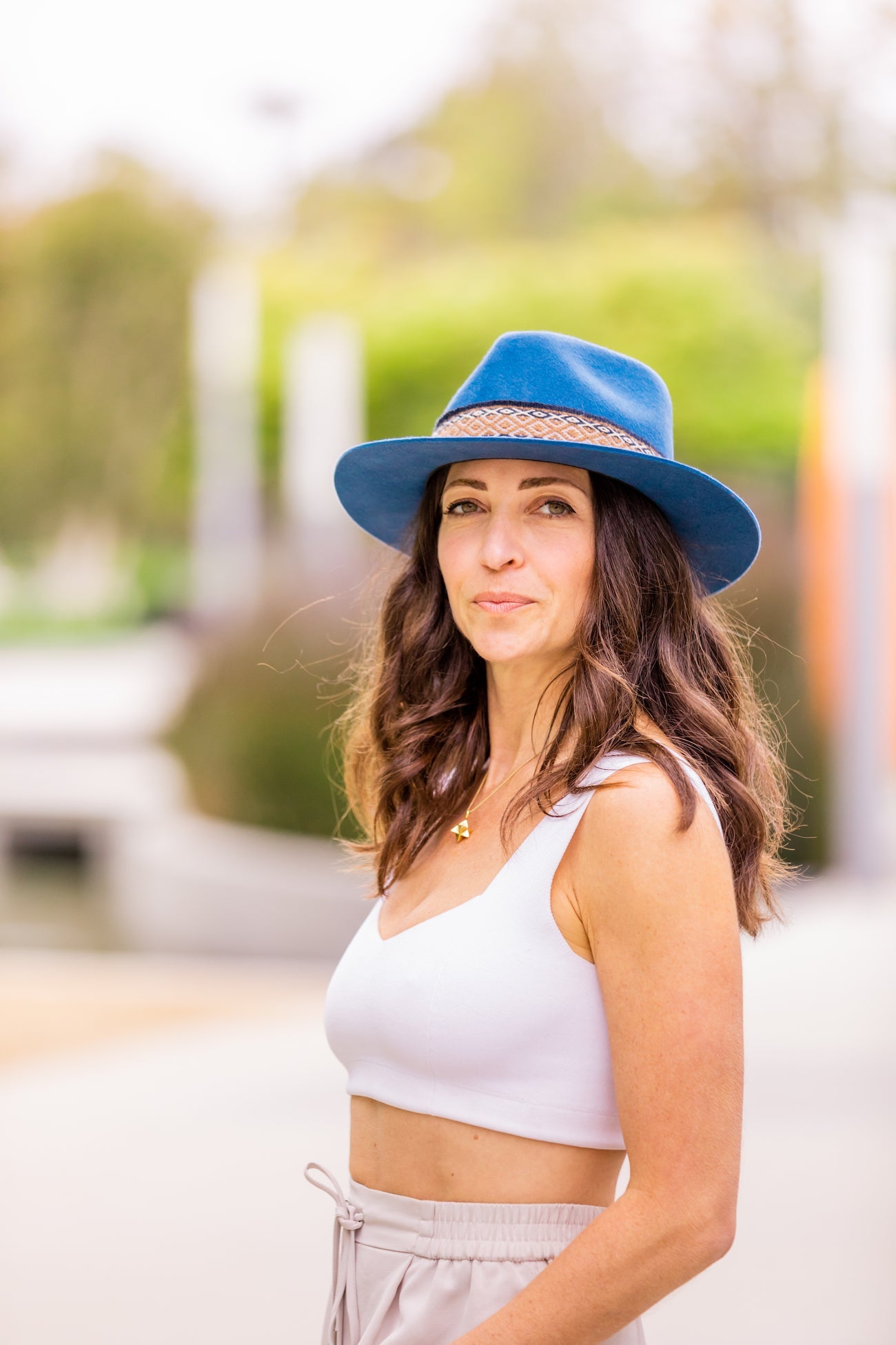 Sombrero Fedora de mezclilla
