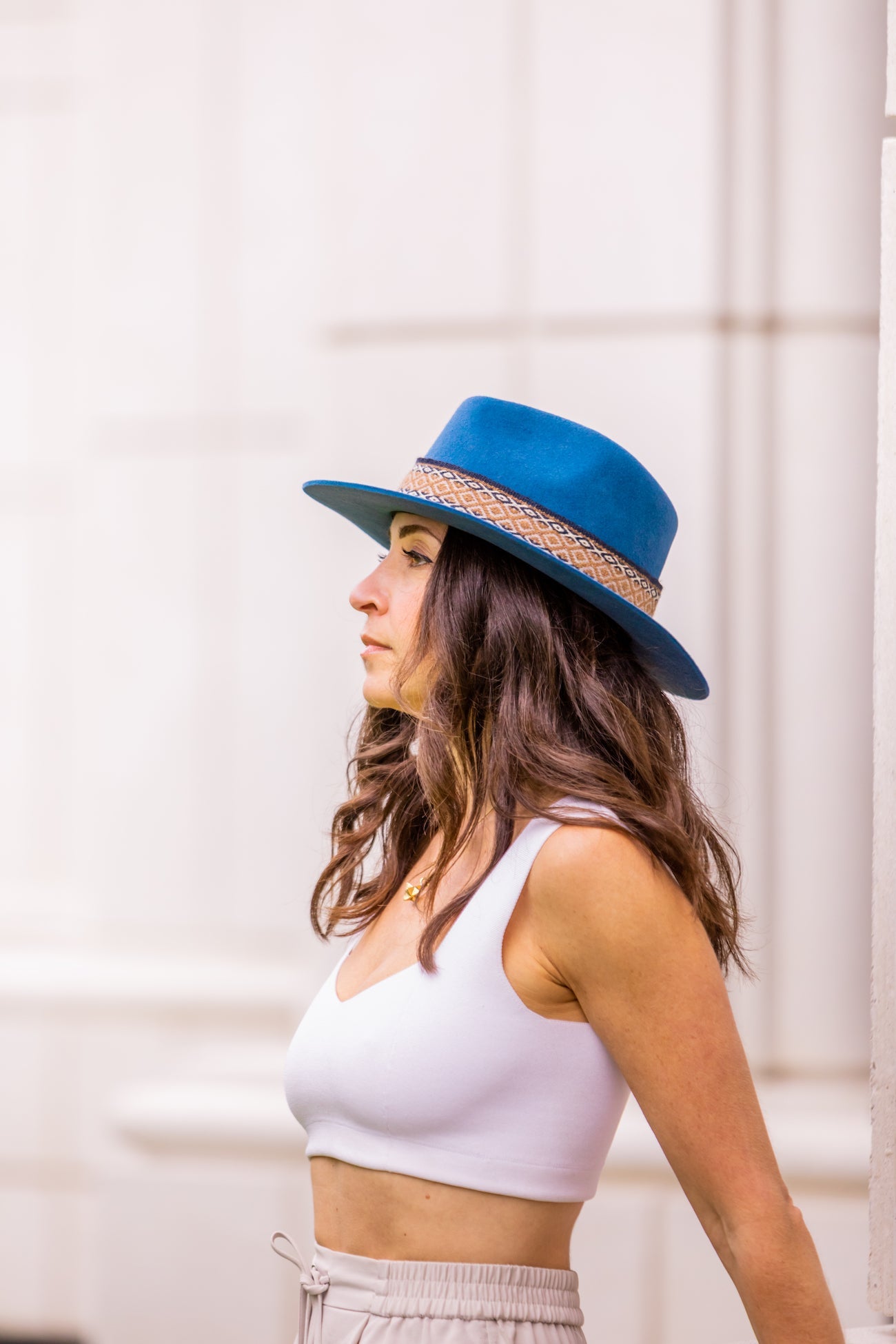 Sombrero Fedora de mezclilla