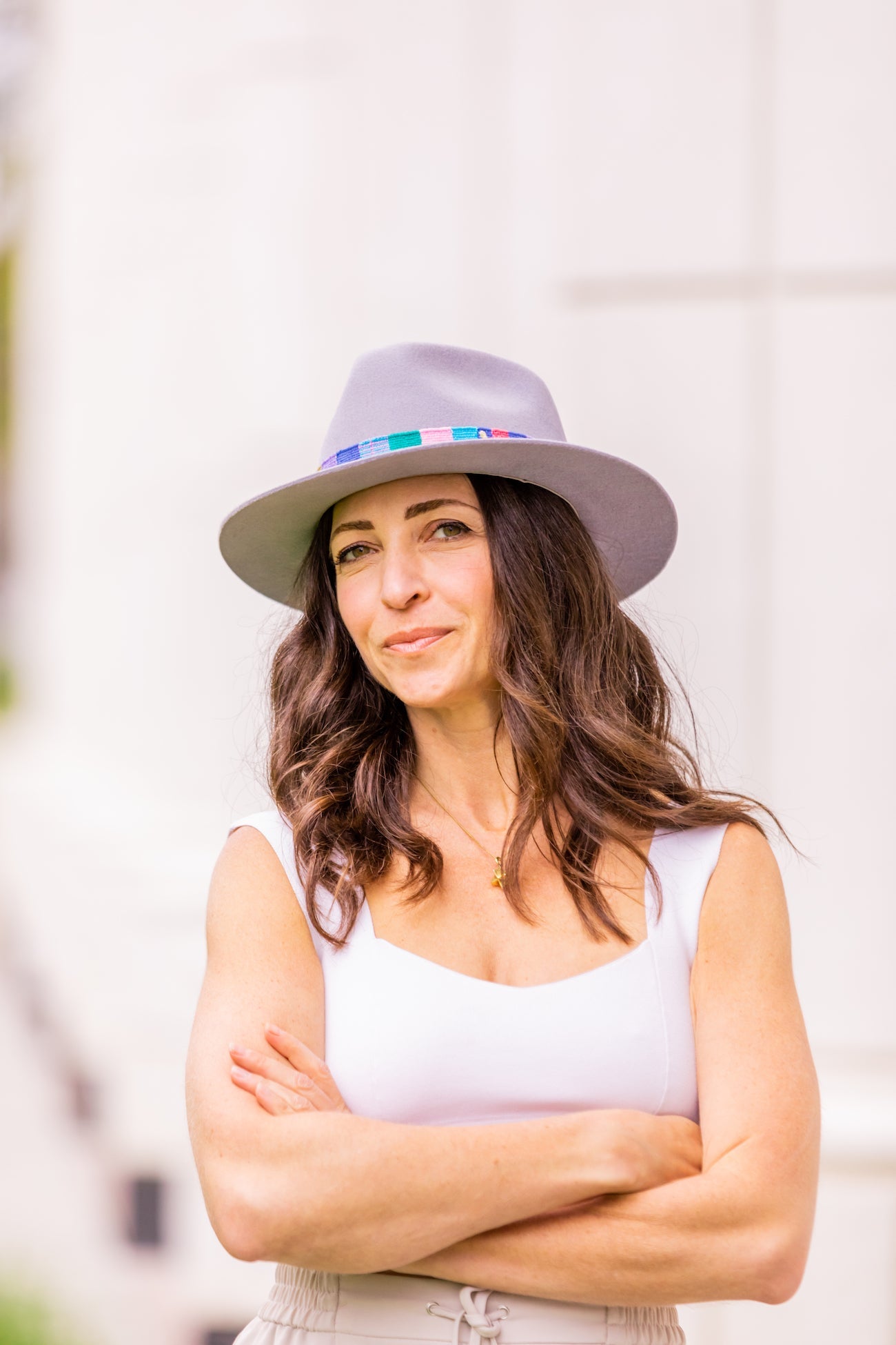 Sombrero fedora lavanda nebuloso