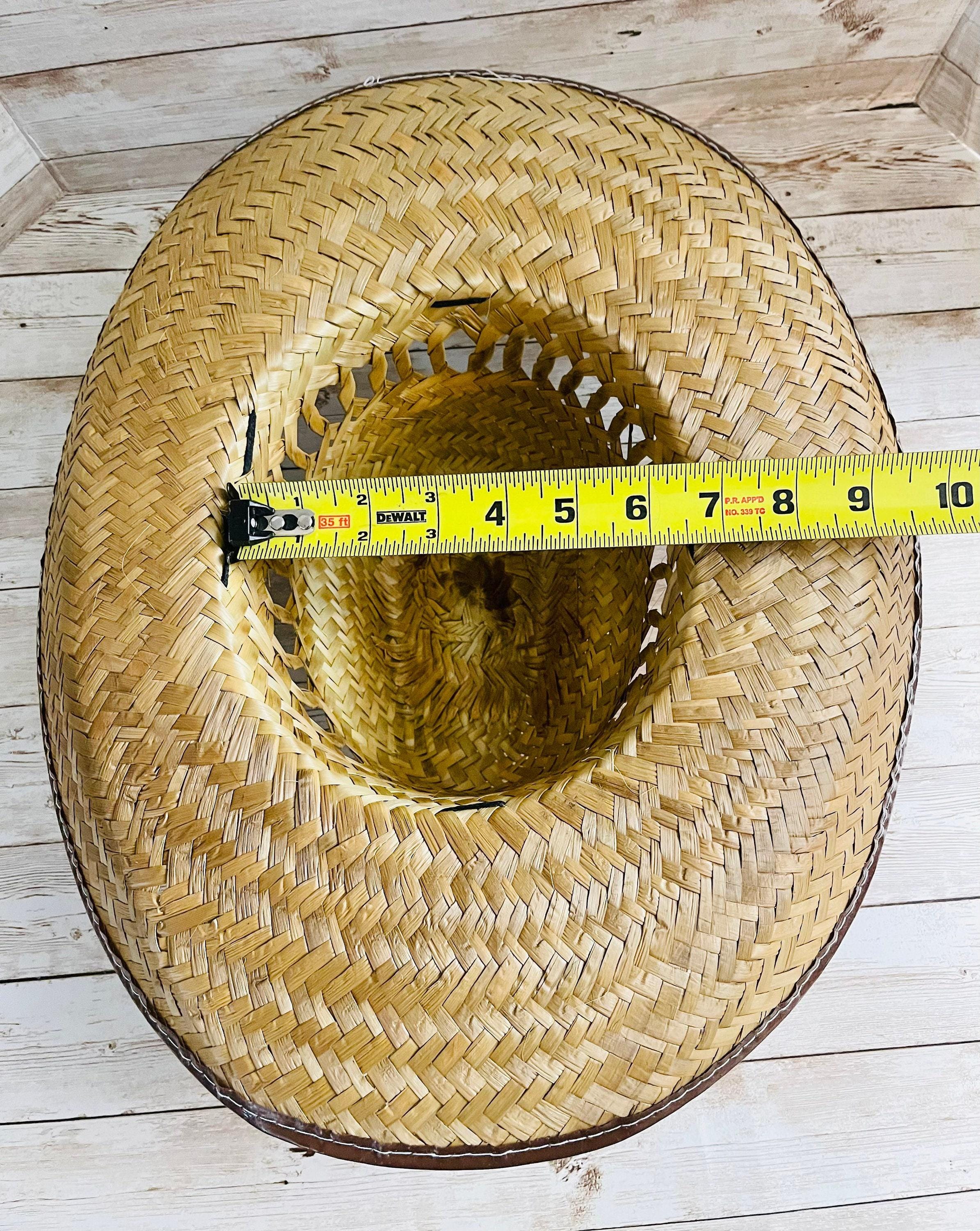 Cowboy Mexican Palm Leaf Straw Hat Sombrero Vaquero Artesanal de Palma