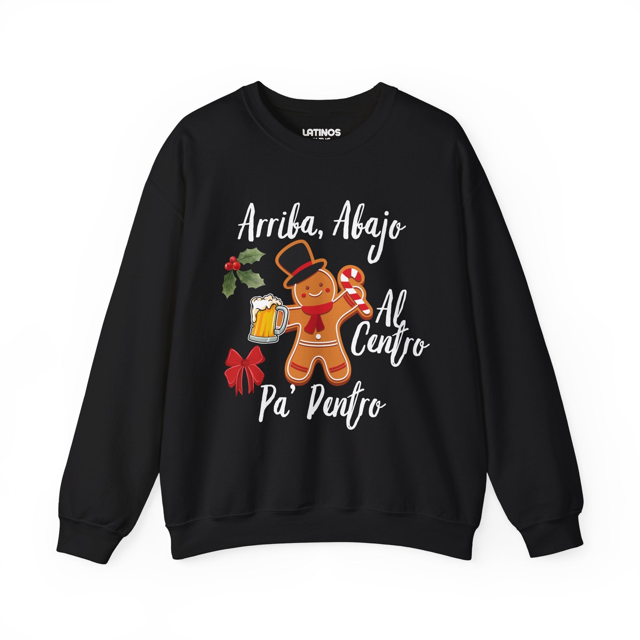 Arriba, Abajo, Al Centro, Pa' Dentro Comfy Christmas Crewneck Sweater | Latino