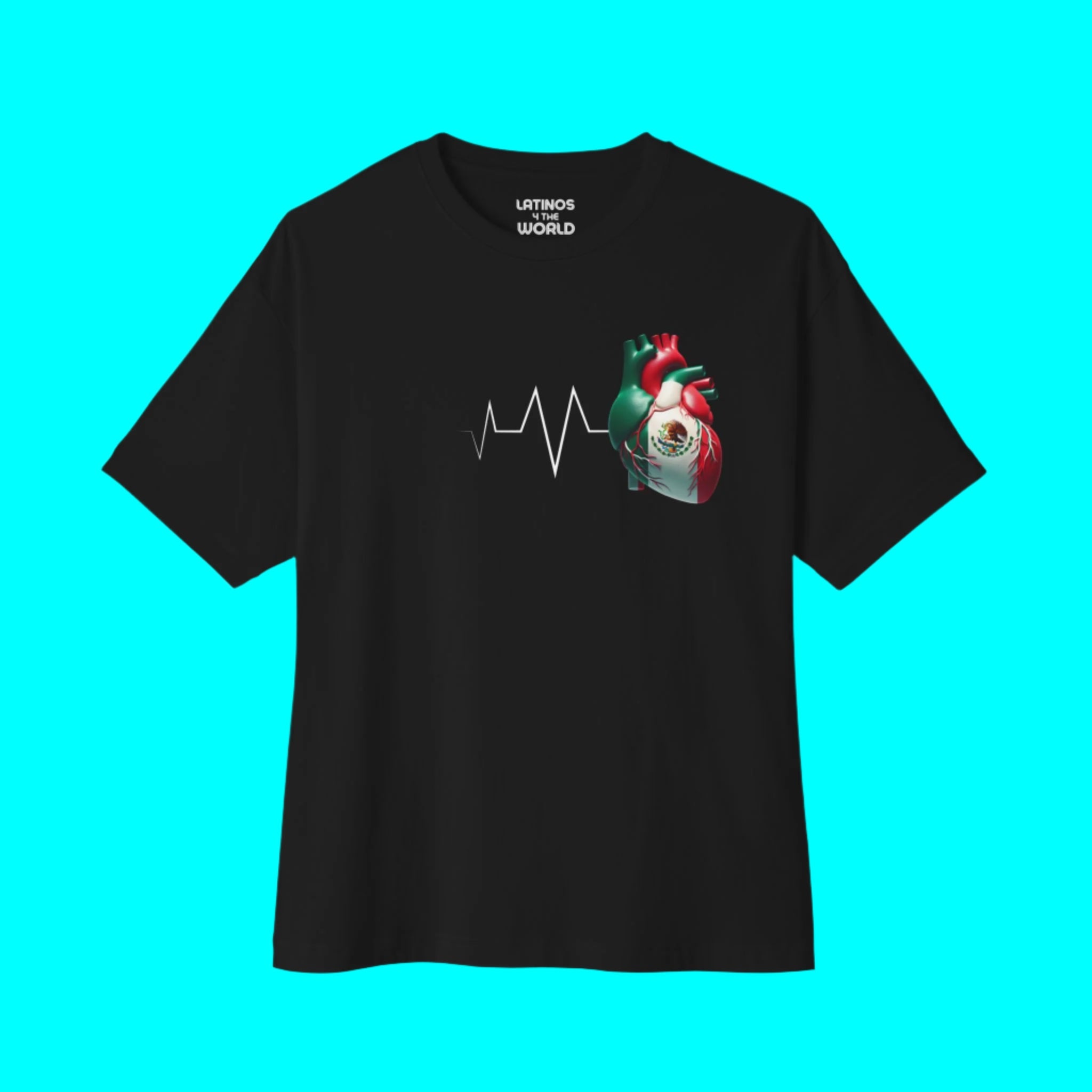 MEXICO Always In My Heart T-shirt | Mexican Heartbeat Corazon | Latino Pride Funny Viral Tees