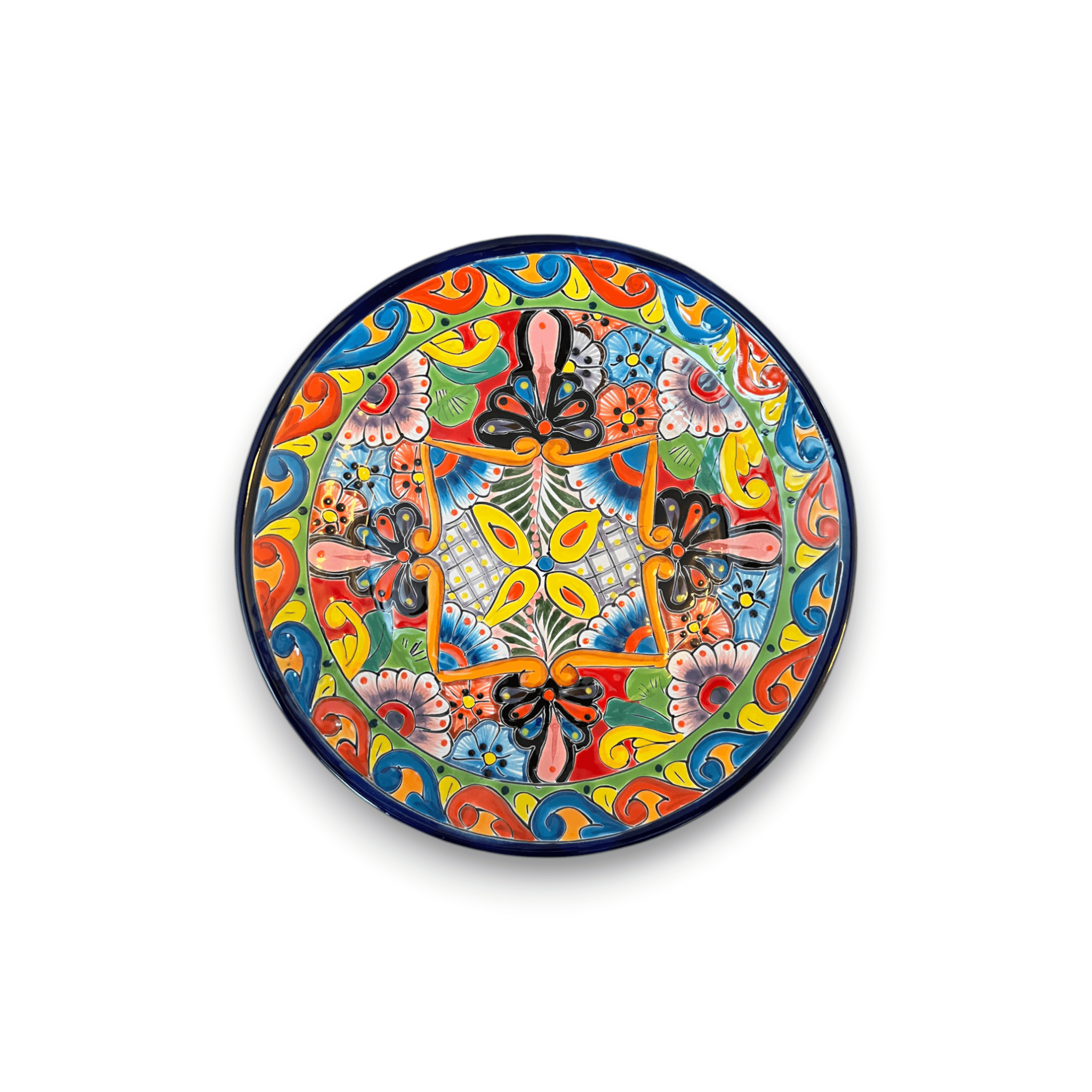 Plato de cena Talavera de 11.5" | Vajilla Mexicana Vibrante