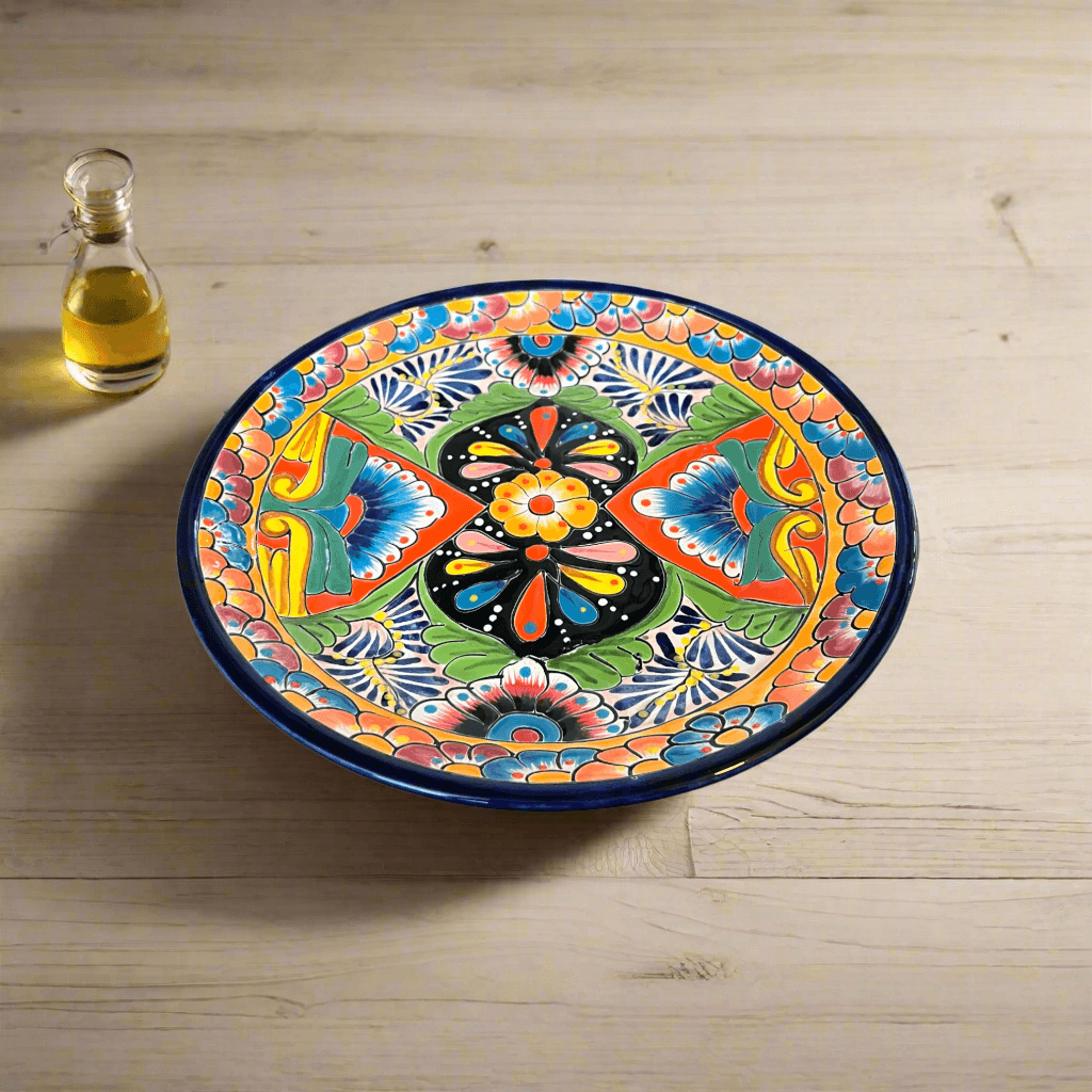 Plato de cena Talavera de 11.5" | Vajilla Mexicana Vibrante