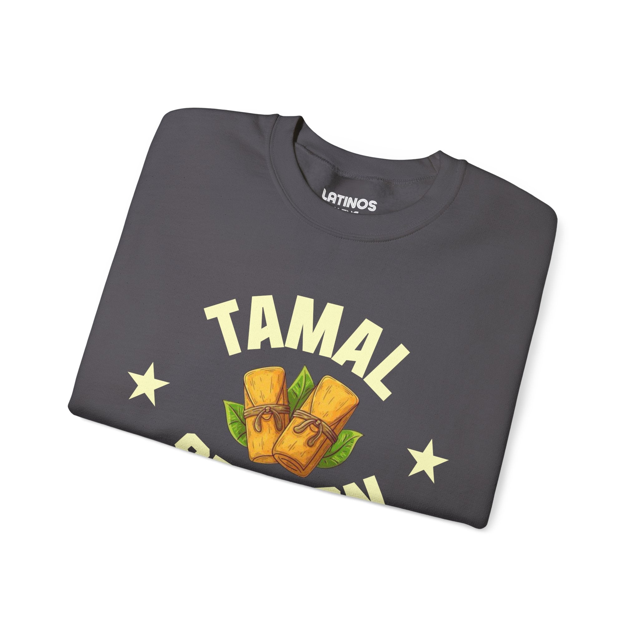 Sudadera con cuello redondo Tamal Season College Sports | Divertido viral latino | 3 colores
