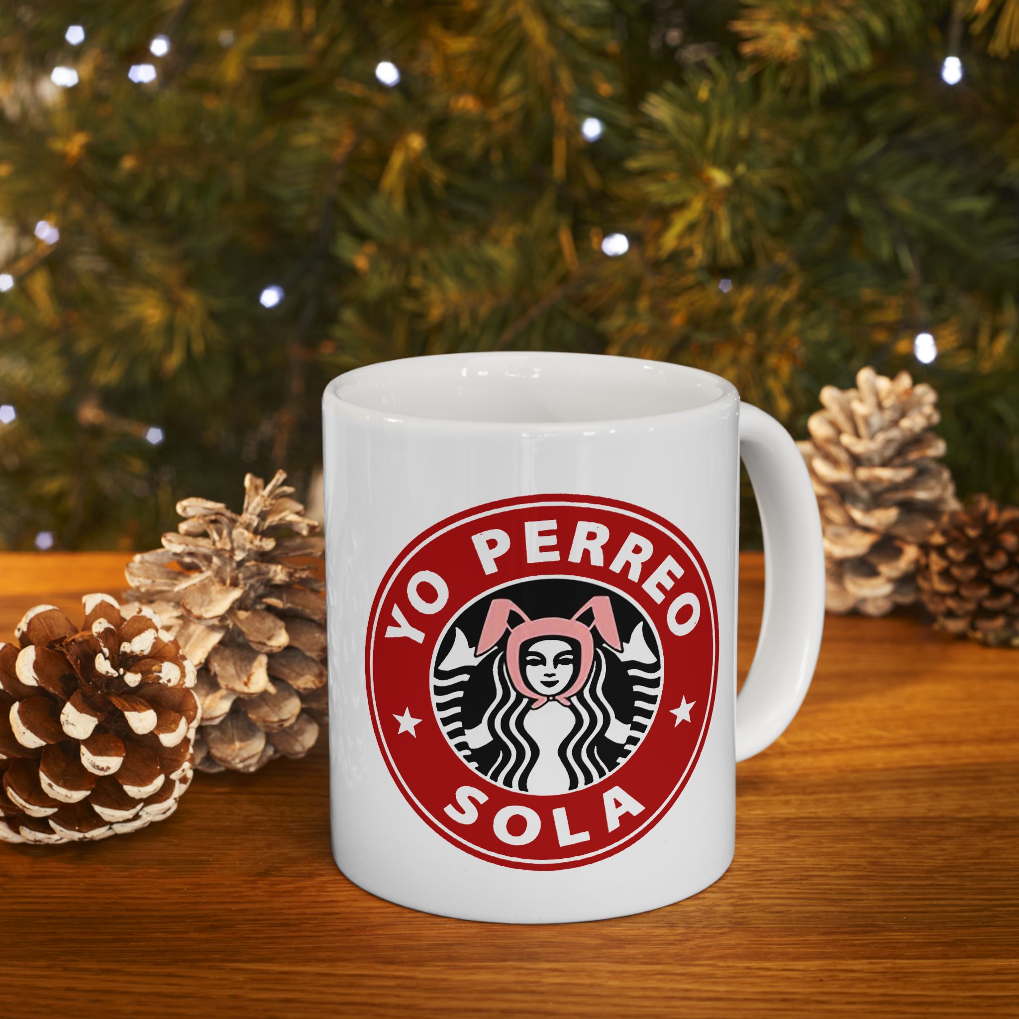 Taza de café Yo Perreo Sola | Letra de Bad Bunny, Productos latinos virales y divertidos | 11 o 15 onzas