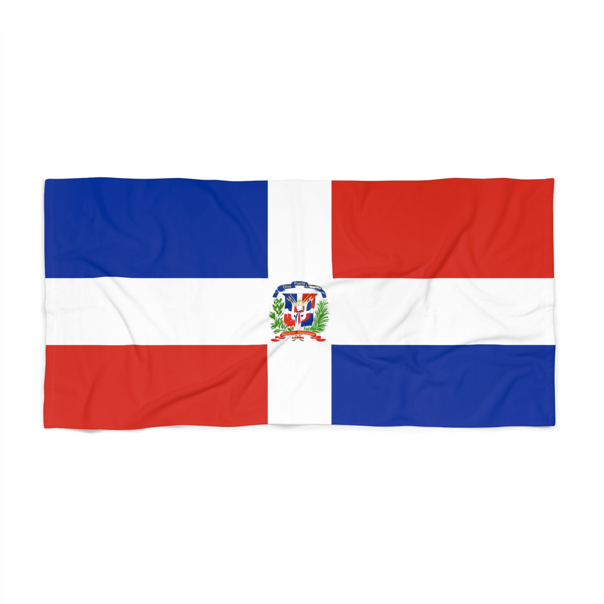 Toalla de playa con la bandera de República Dominicana | Calidad duradera - 2 tamaños | Orgullo dominicano, regalo para dominicanos