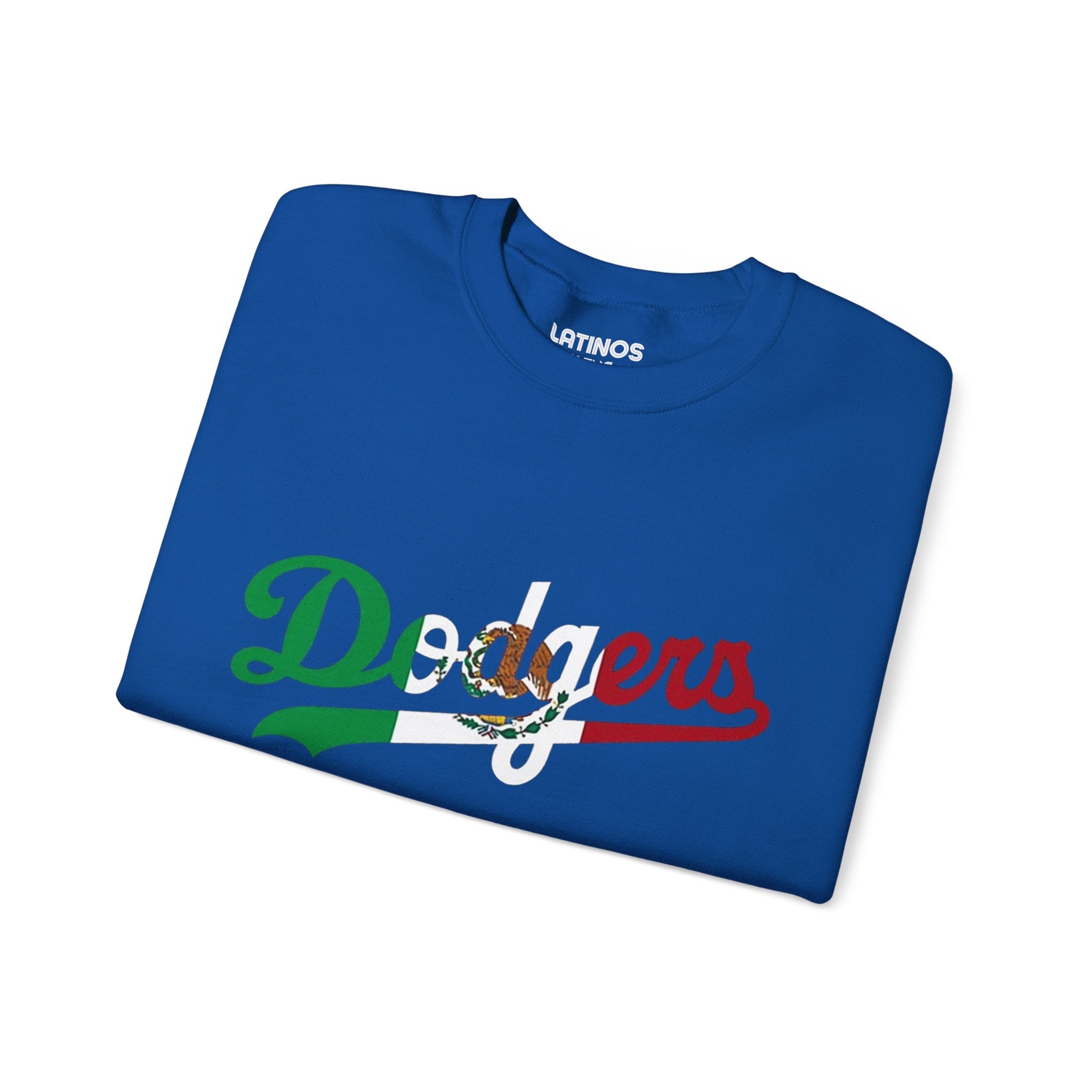 Sudadera Cuello Redondo Los Angeles Mexican Pride Dodgers | Serie Mundial 2025 Campeones LA Béisbol | Latino Divertido | 3 Colores