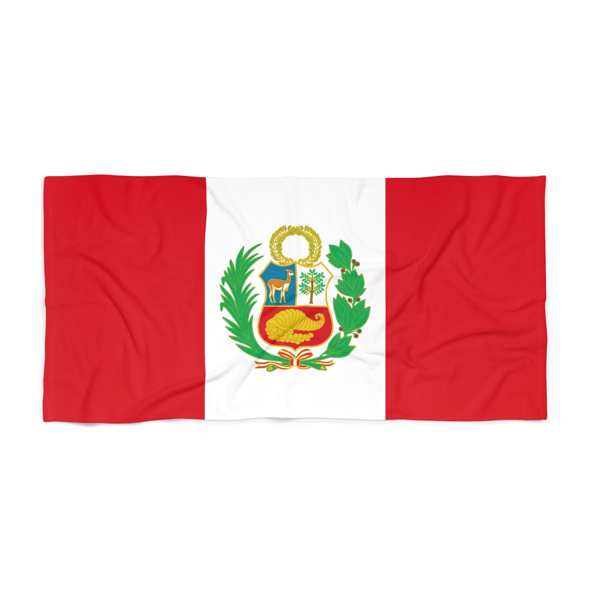 PERU Flag Beach Towel | Quality & Long Lasting - 2 Sizes | Peruvian Pride | Gift for Peruvians