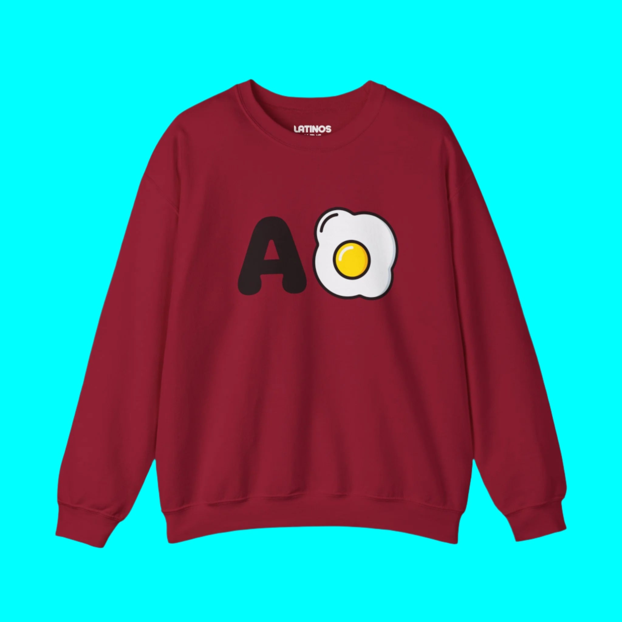 A Huevo Mexican/Central American Slang Fleece-Lined Crewneck Sweater | Mexico Joke Design Latino Pride Funny Viral