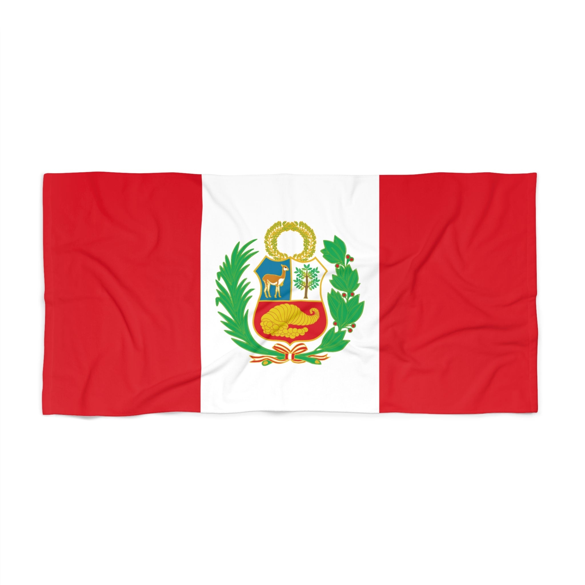 PERU Flag Beach Towel | Quality & Long Lasting - 2 Sizes | Peruvian Pride | Gift for Peruvians