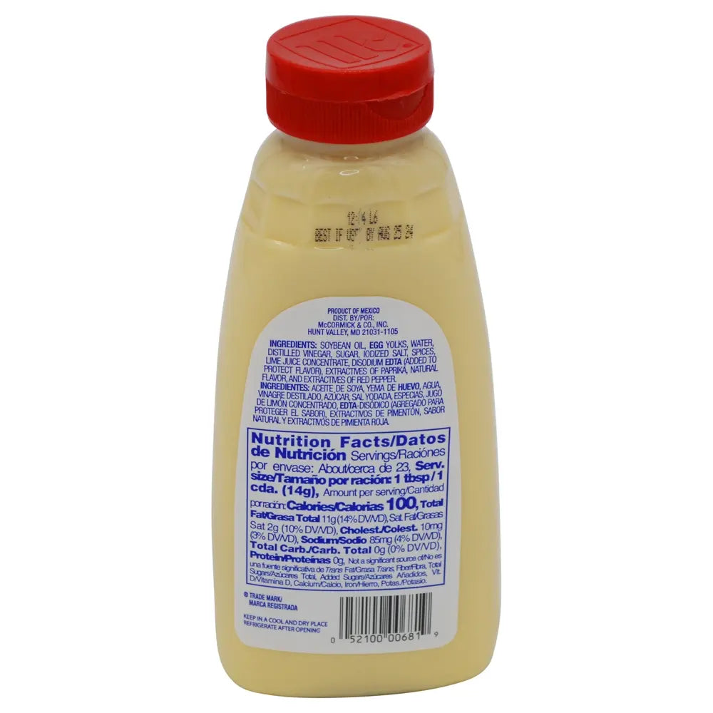 Mayonesa McCormick Squeeze con Limón 292 g