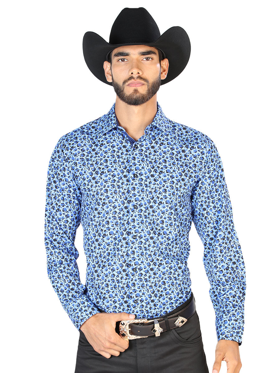 Light Blue Long Sleeve  Shirt 126266