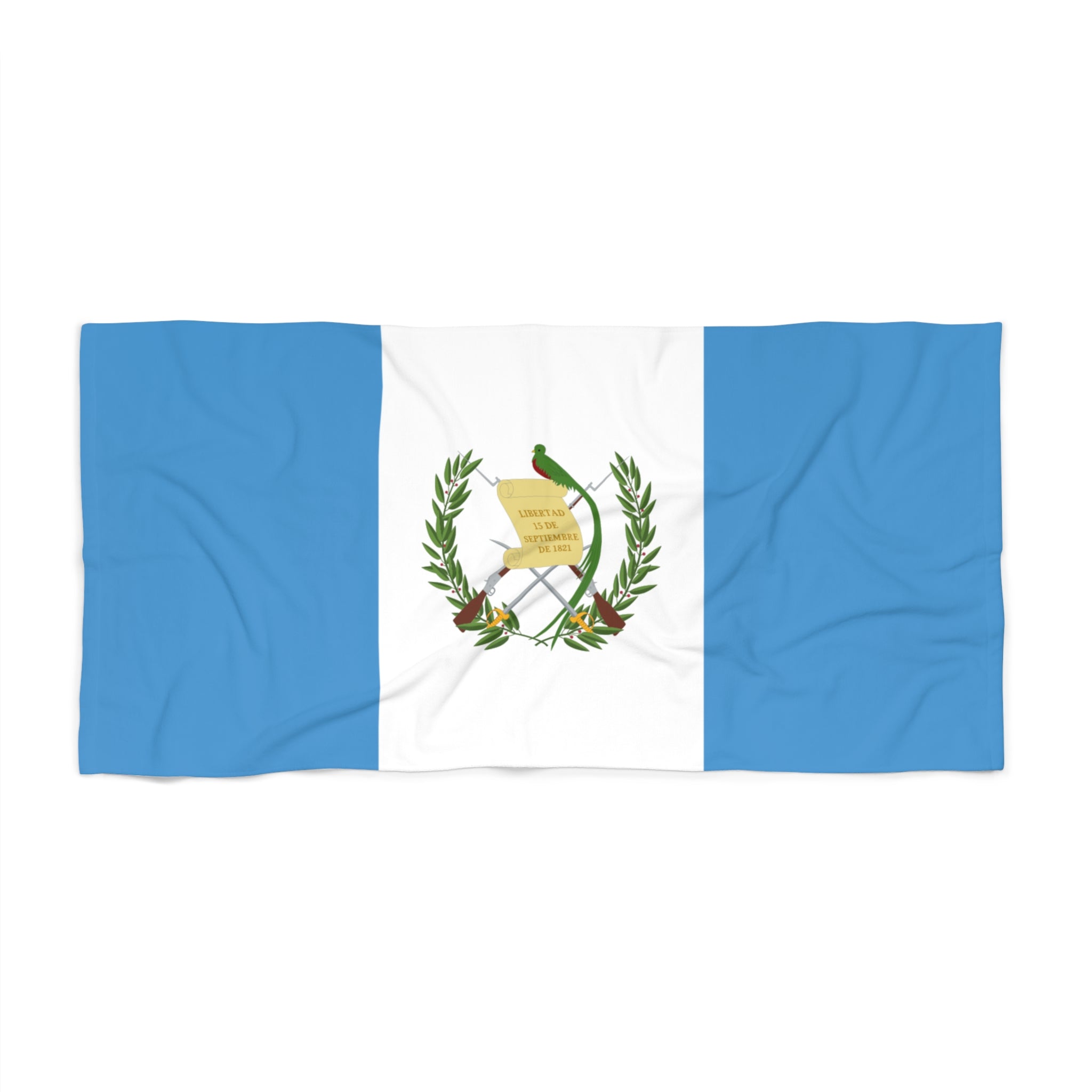 Toalla de Playa Bandera de Guatemala | Calidad y Duradera - 2 Tamaños | Orgullo Guatemalteco | Regalo para Guatemaltecos