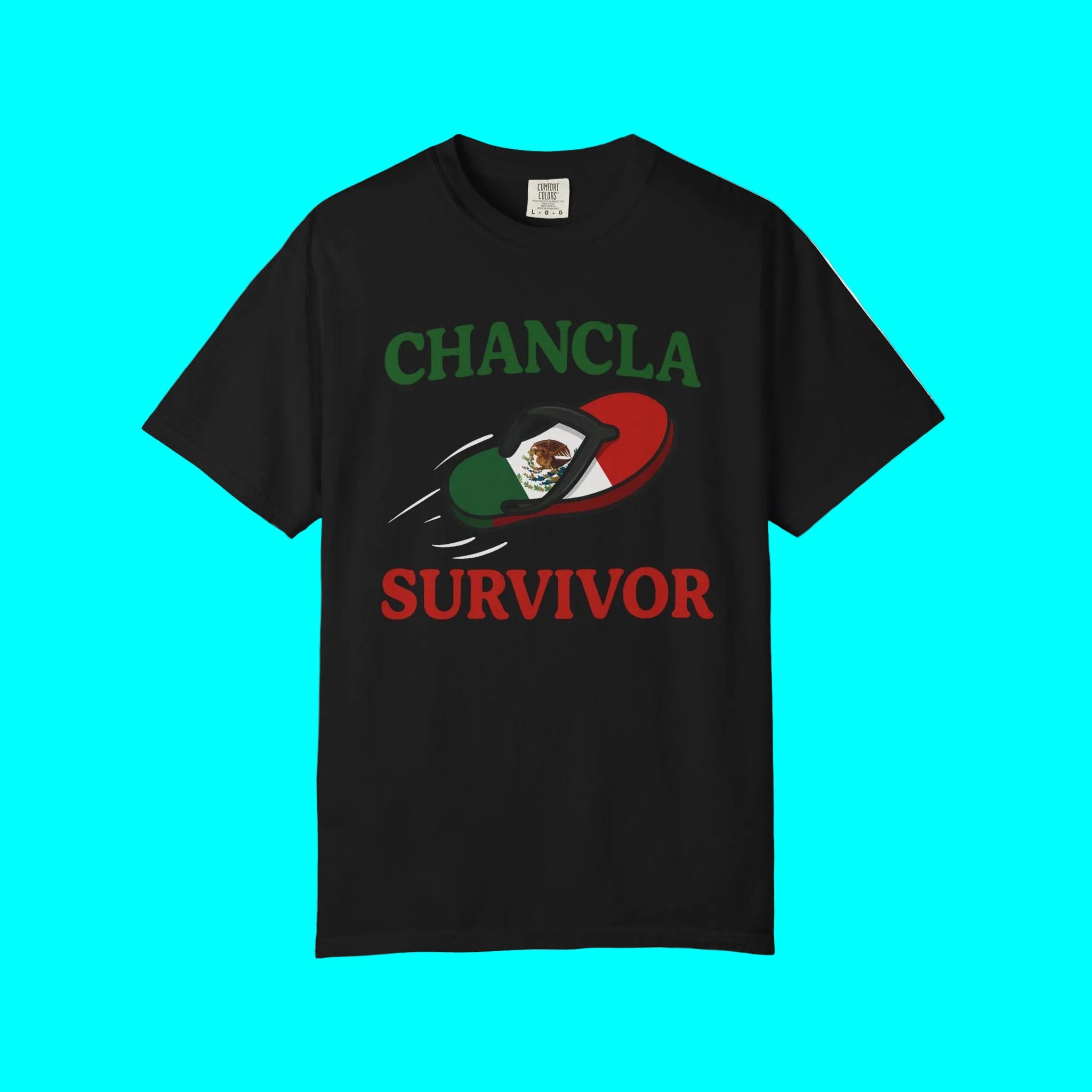 Camiseta de Superviviente de la Chancla Mexicana | Diseño de Broma de Chancleta con Orgullo Latino Camisetas Divertidas Virales | México | Unisex