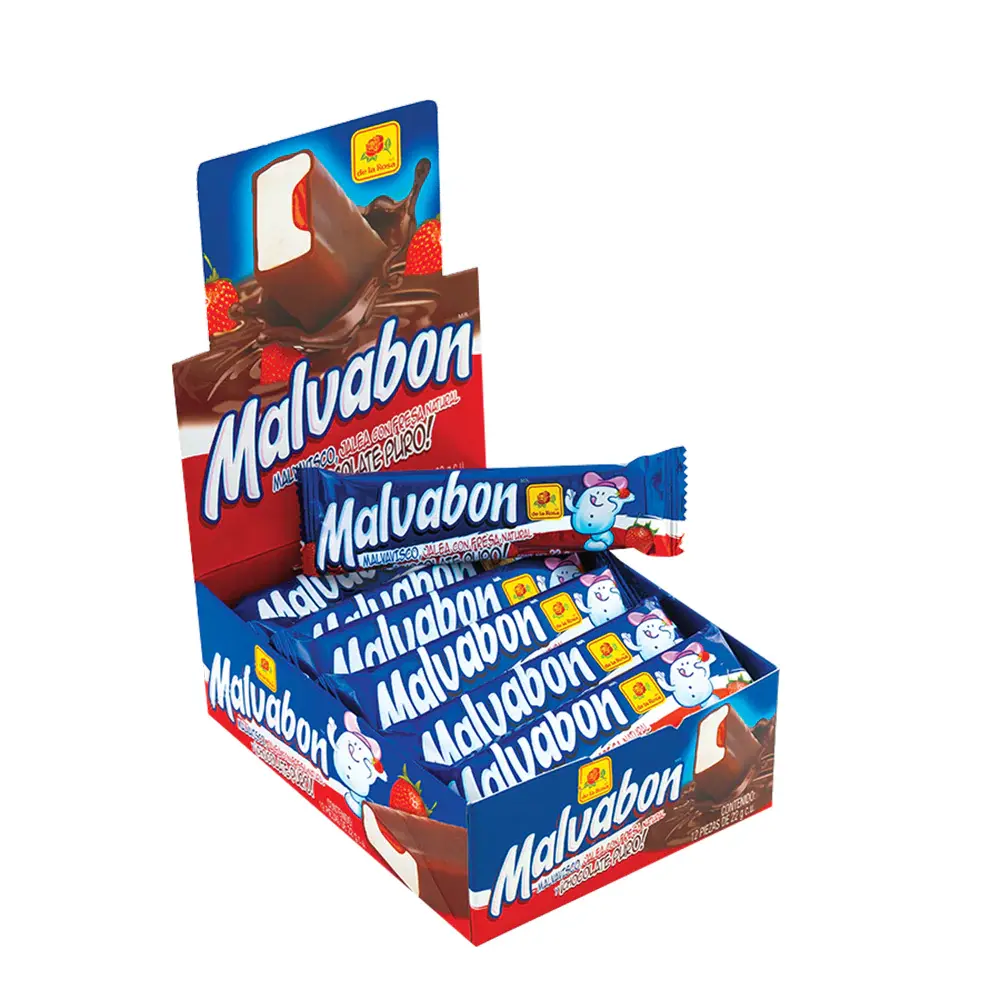 De La Rosa Malvabon Fresa 22gm 12ct