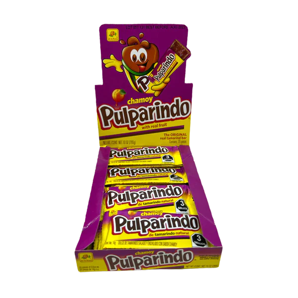 De La Rosa Pulparindo Chamoy Tamarindo Agrio con Albaricoque 20 unidades