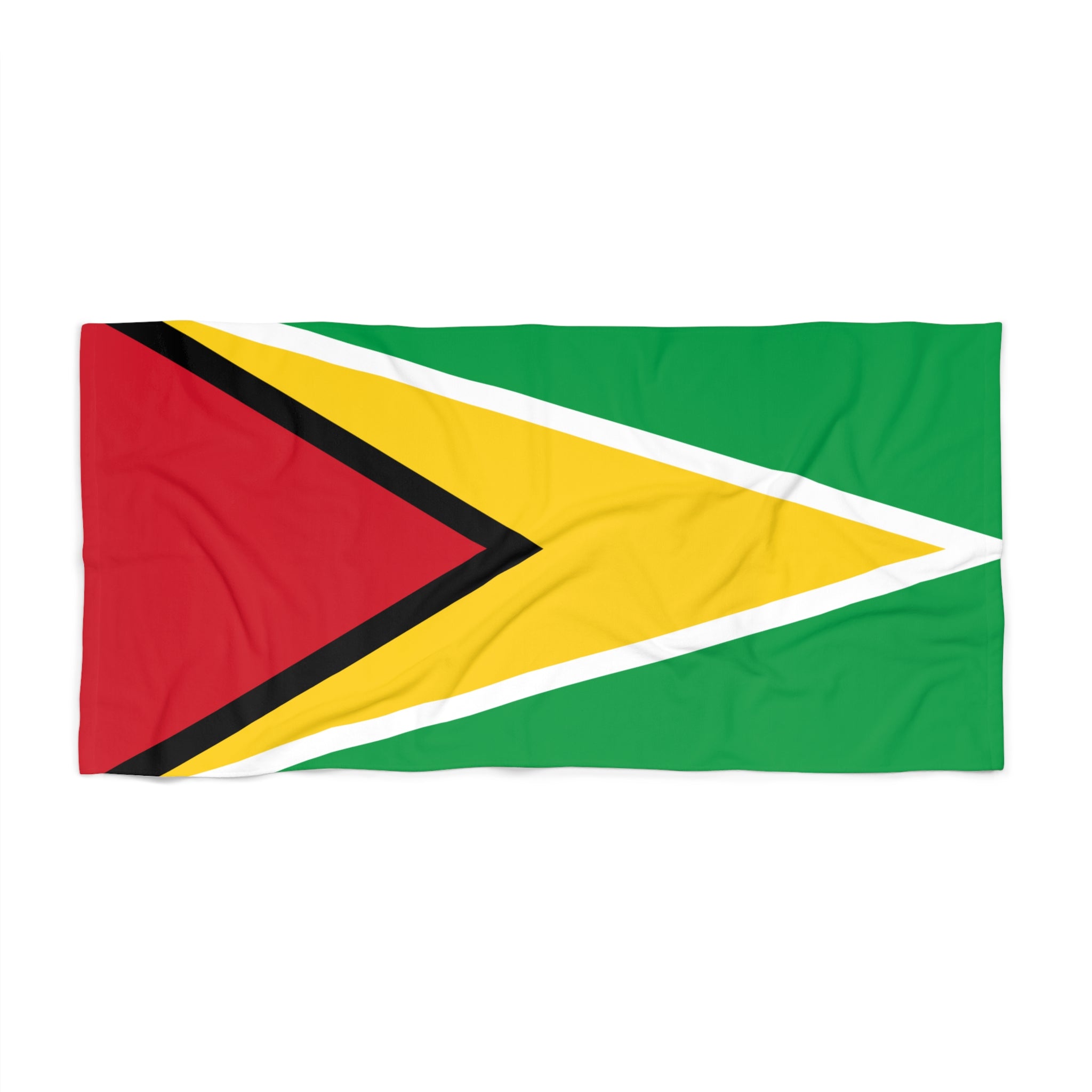 Guyana Flag Beach Towel | Quality & Long Lasting - 2 Sizes | Guyanese Pride | Gift for Guyanans