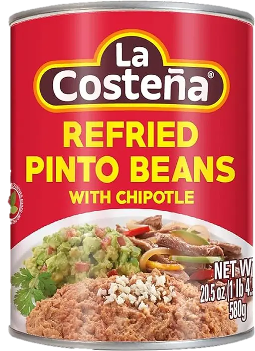 La Costeña Refried  Beans with Chipotle 20.5oz