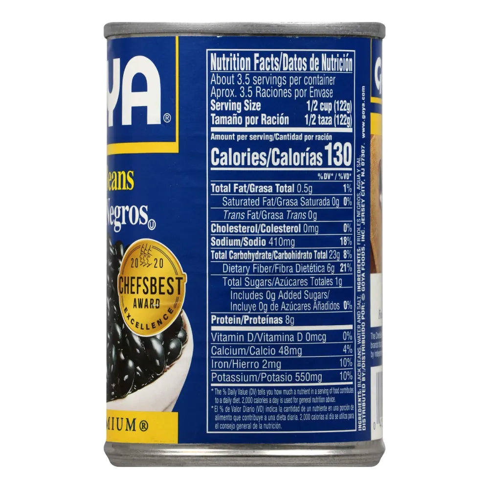 Goya Frijoles Negros Enteros 15.5 oz